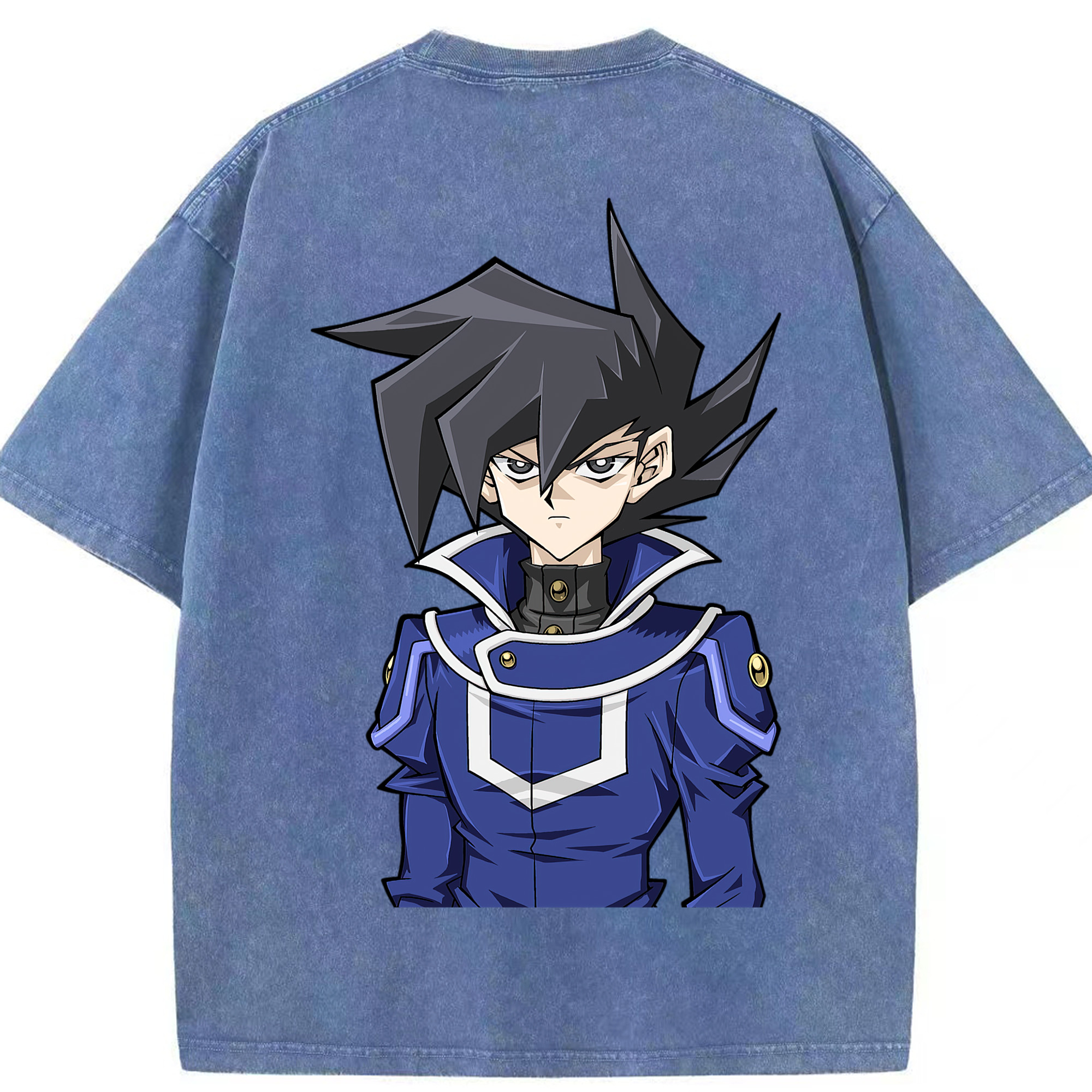 （画像用） 遊☆戯☆王 Yu-Gi-Oh! 綿100% ヴィンテージ風 半袖Tシャツ（背面プリント）