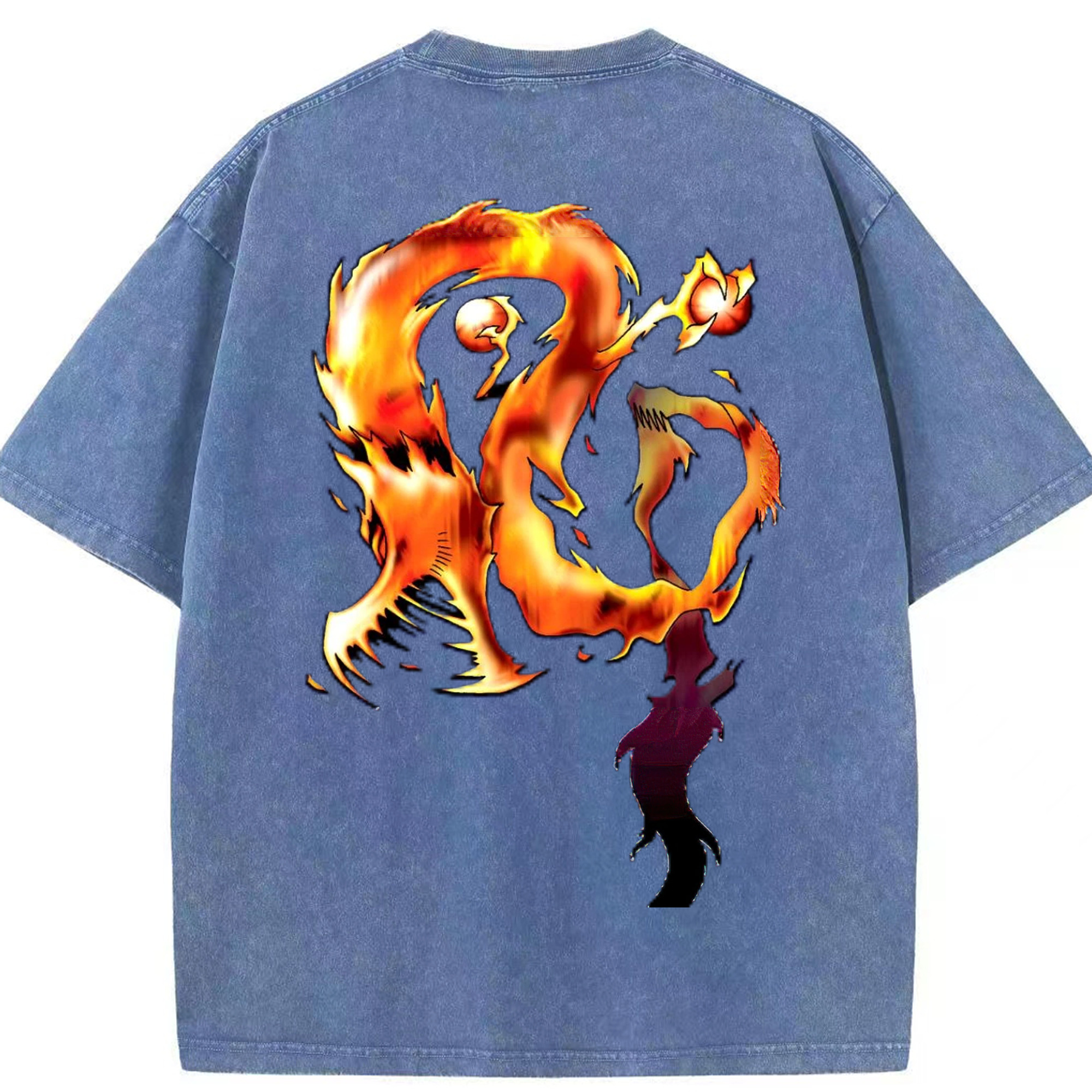 （画像用） 遊☆戯☆王 Yu-Gi-Oh! 綿100% ヴィンテージ風 半袖Tシャツ（背面プリント）