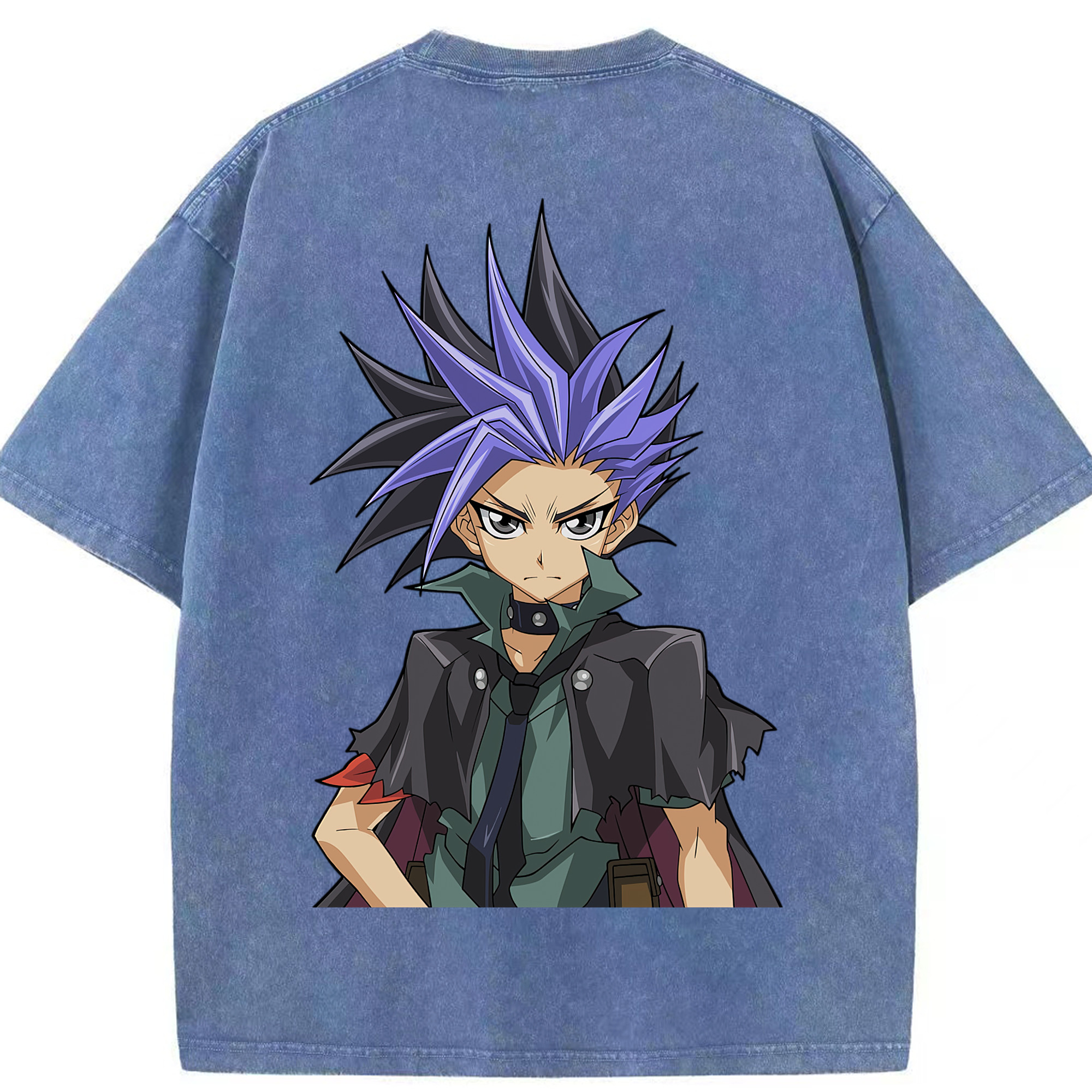 （画像用） 遊☆戯☆王 Yu-Gi-Oh! 綿100% ヴィンテージ風 半袖Tシャツ（背面プリント）