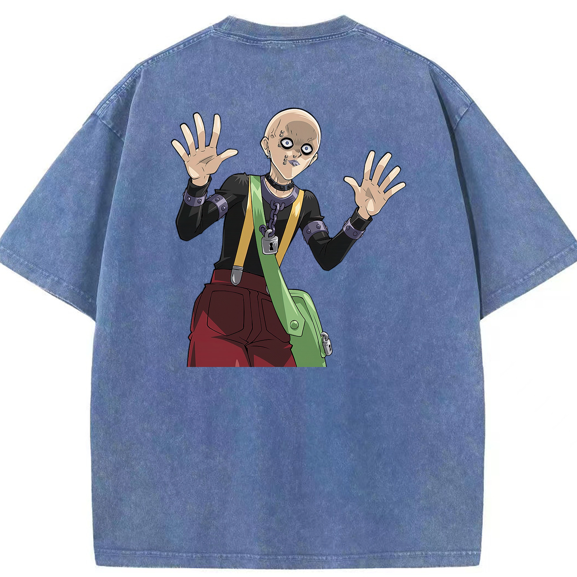 （画像用） 遊☆戯☆王 Yu-Gi-Oh! 綿100% ヴィンテージ風 半袖Tシャツ（背面プリント）