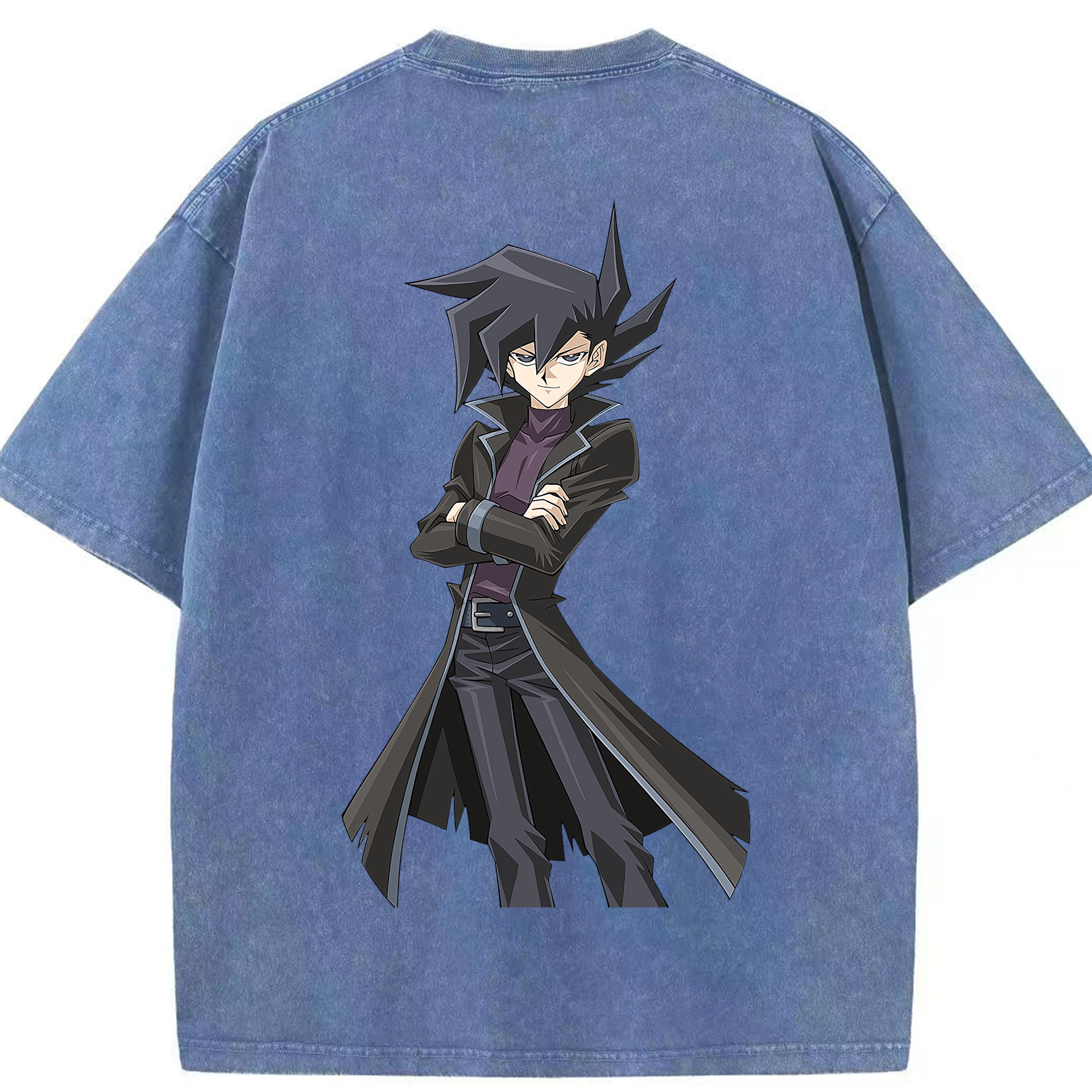 （画像用） 遊☆戯☆王 Yu-Gi-Oh! 綿100% ヴィンテージ風 半袖Tシャツ（背面プリント）