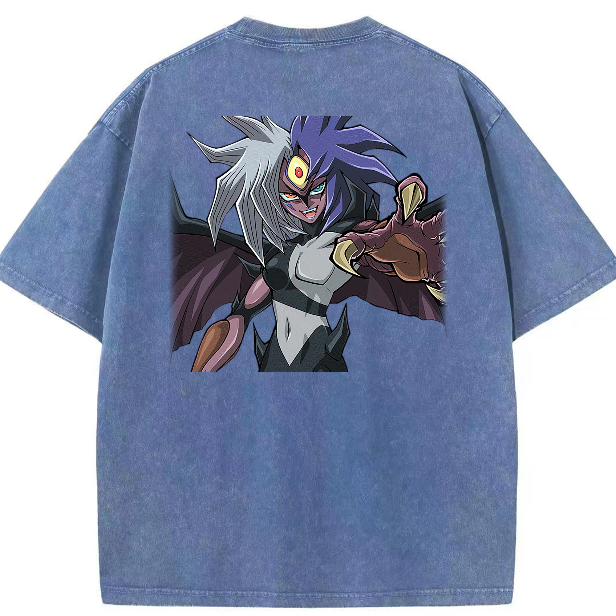（画像用） 遊☆戯☆王 Yu-Gi-Oh! 綿100% ヴィンテージ風 半袖Tシャツ（背面プリント）