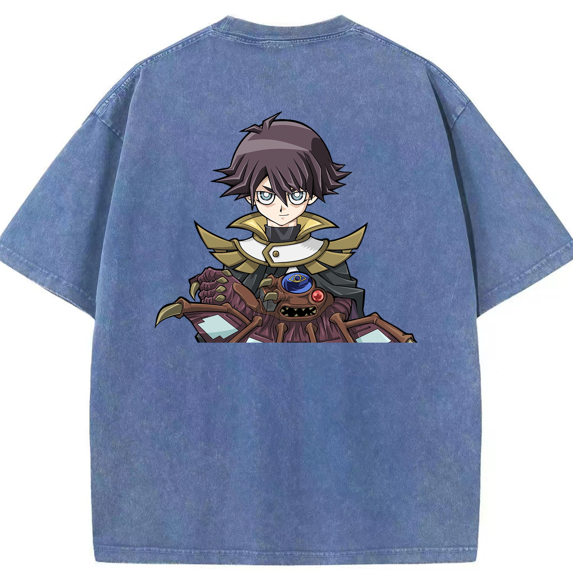 （画像用） 遊☆戯☆王 Yu-Gi-Oh! 綿100% ヴィンテージ風 半袖Tシャツ（背面プリント）
