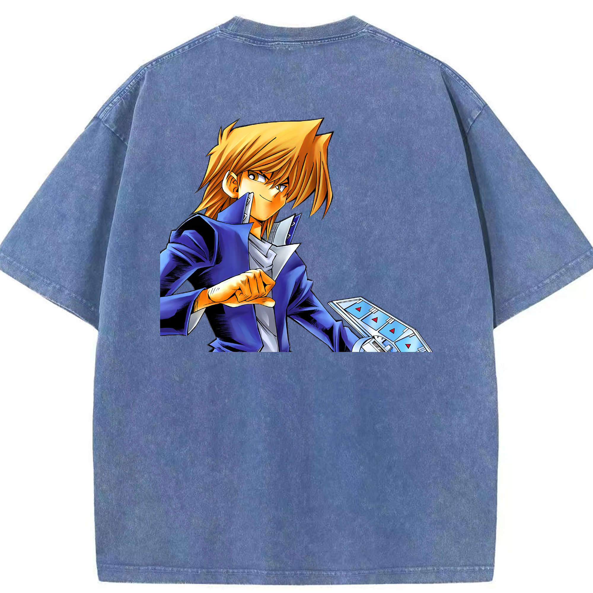 （画像用） 遊☆戯☆王 Yu-Gi-Oh! 綿100% ヴィンテージ風 半袖Tシャツ（背面プリント）