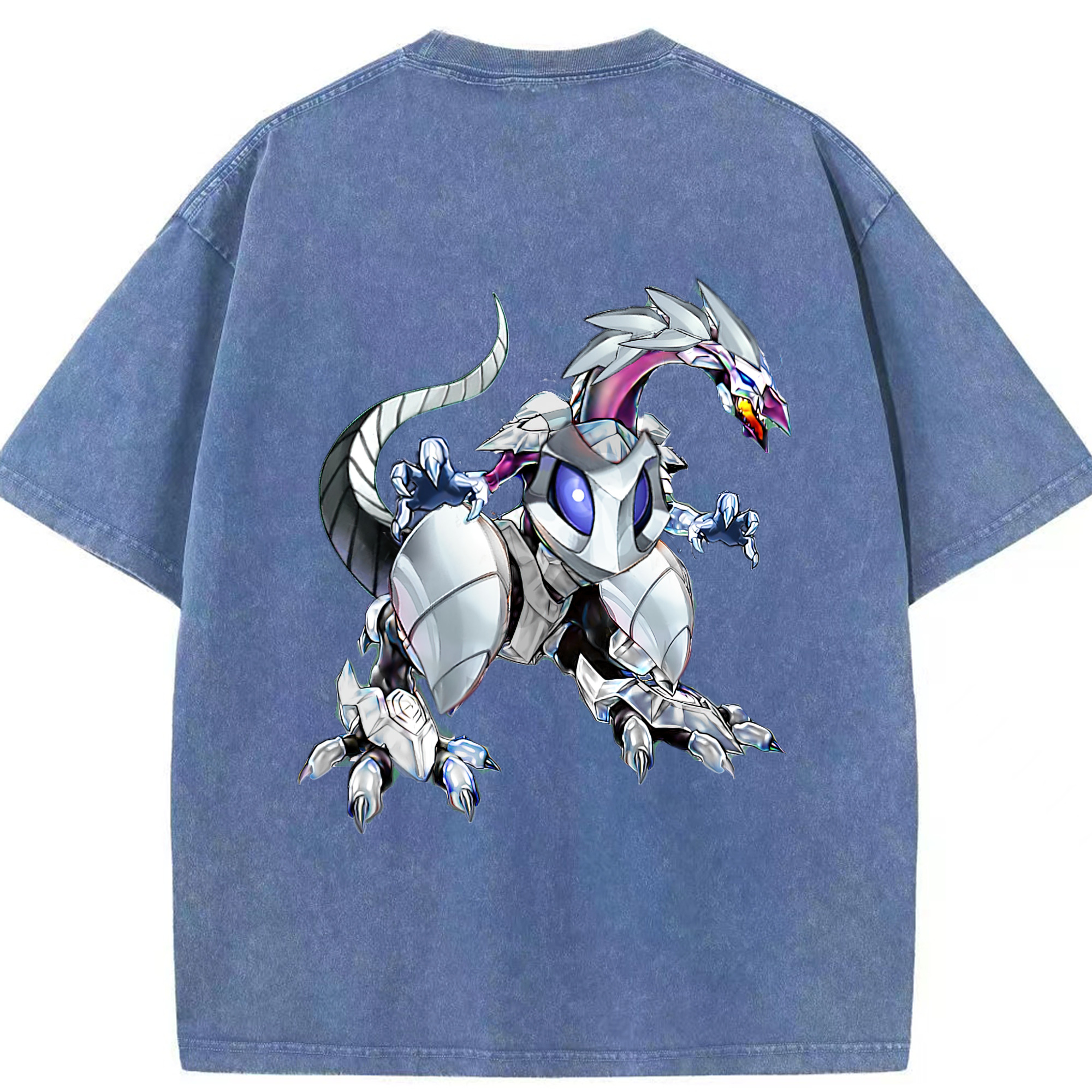（画像用） 遊☆戯☆王 Yu-Gi-Oh! 綿100% ヴィンテージ風 半袖Tシャツ（背面プリント）