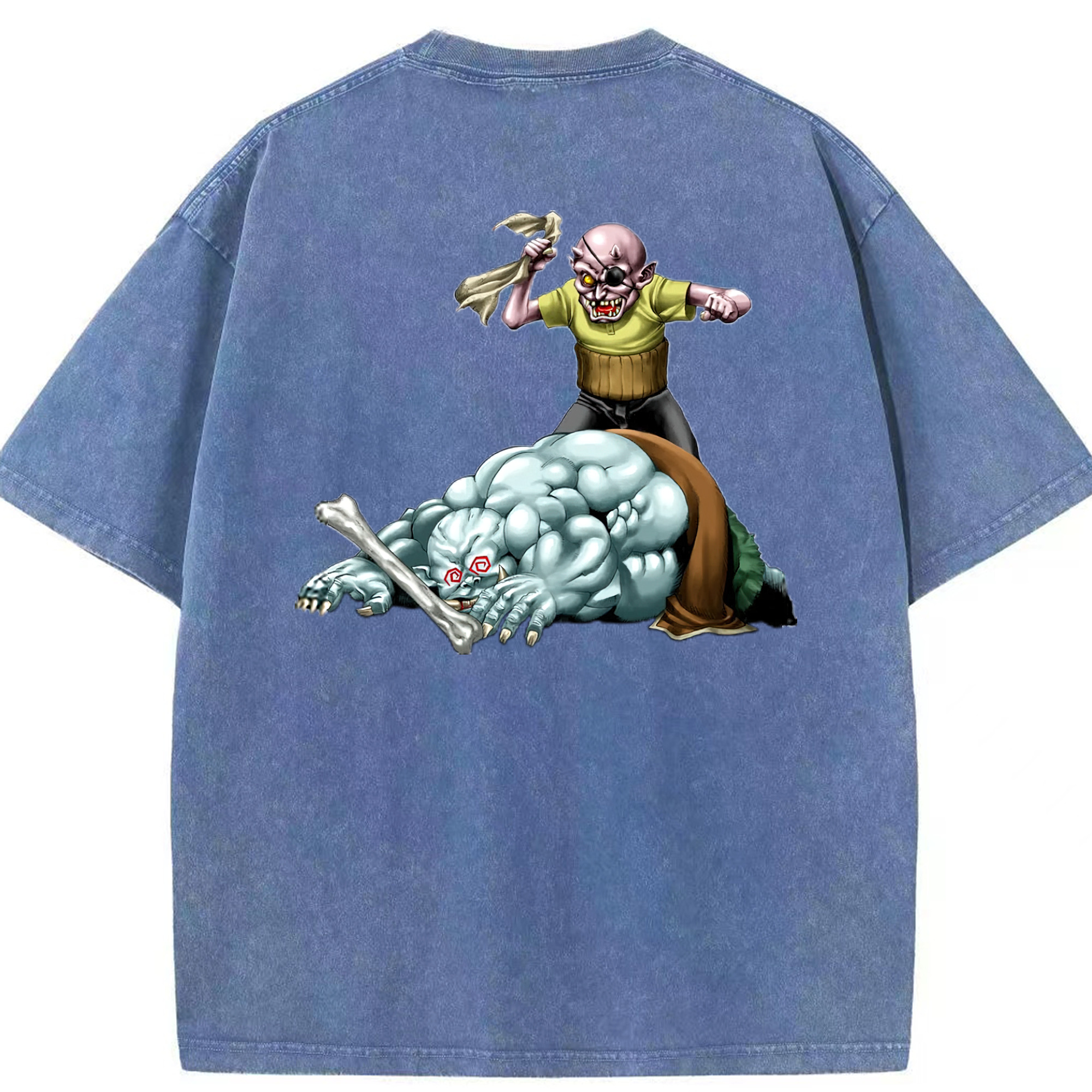 （画像用） 遊☆戯☆王 Yu-Gi-Oh! 綿100% ヴィンテージ風 半袖Tシャツ（背面プリント）