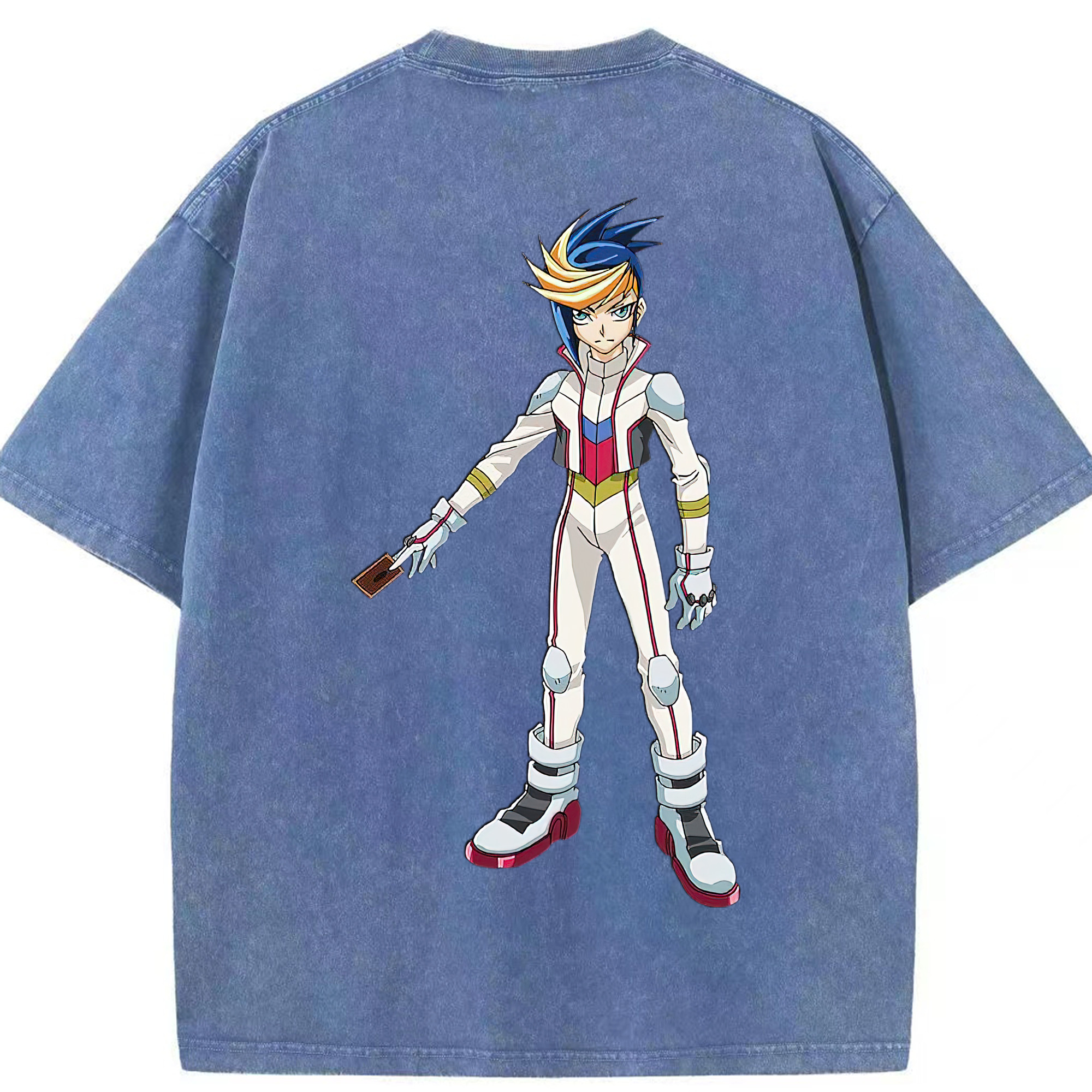 （画像用） 遊☆戯☆王 Yu-Gi-Oh! 綿100% ヴィンテージ風 半袖Tシャツ（背面プリント）