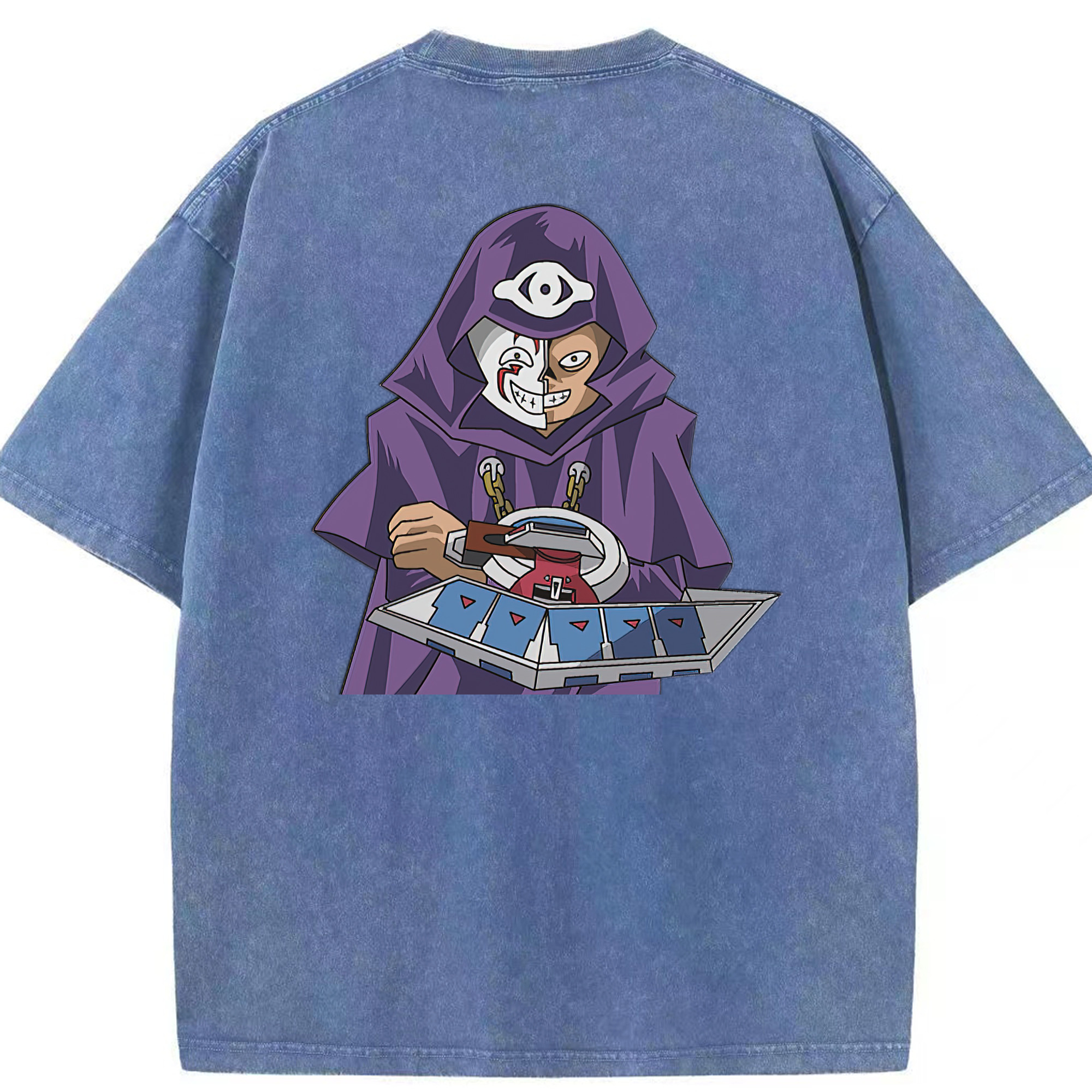 （画像用） 遊☆戯☆王 Yu-Gi-Oh! 綿100% ヴィンテージ風 半袖Tシャツ（背面プリント）