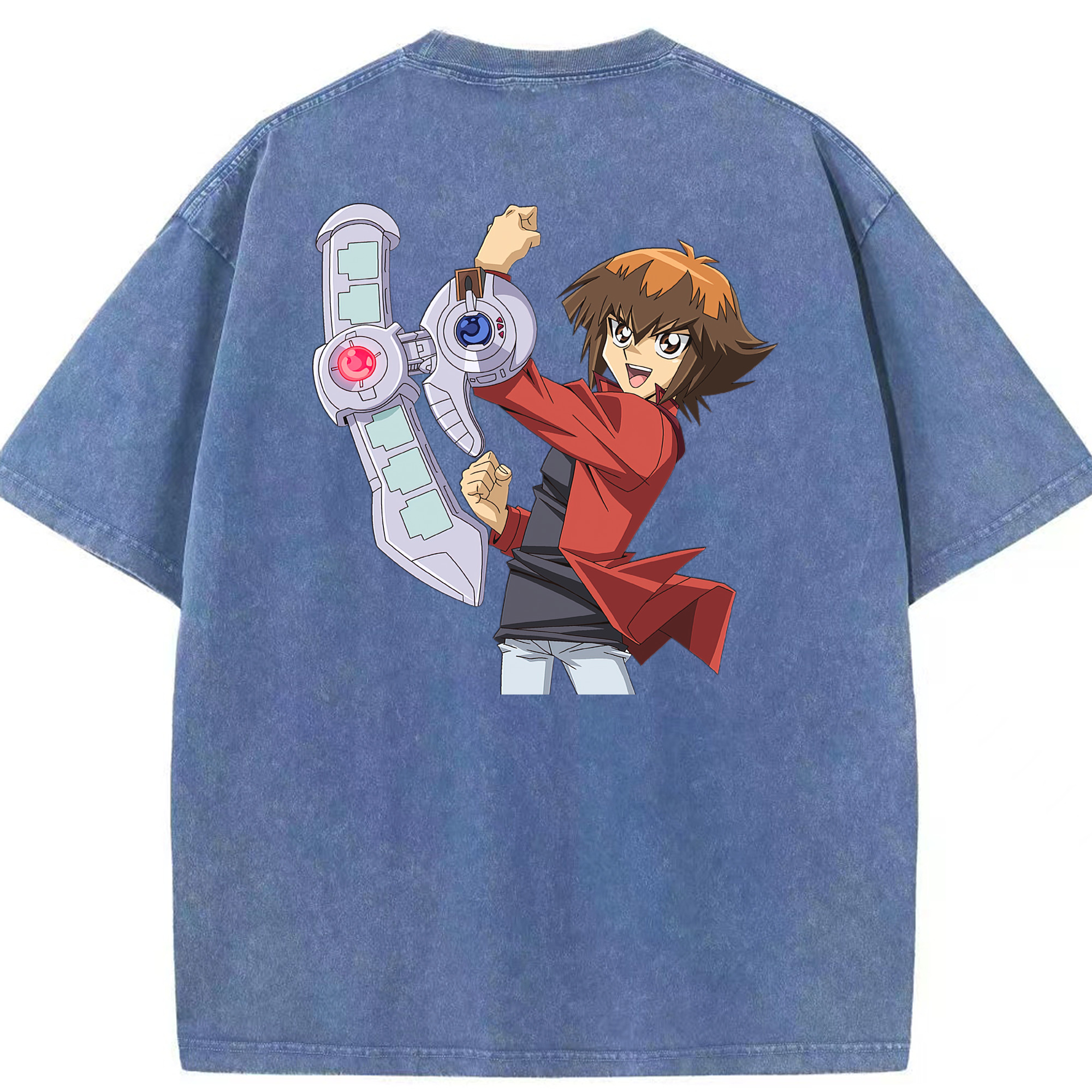 （画像用） 遊☆戯☆王 Yu-Gi-Oh! 綿100% ヴィンテージ風 半袖Tシャツ（背面プリント）