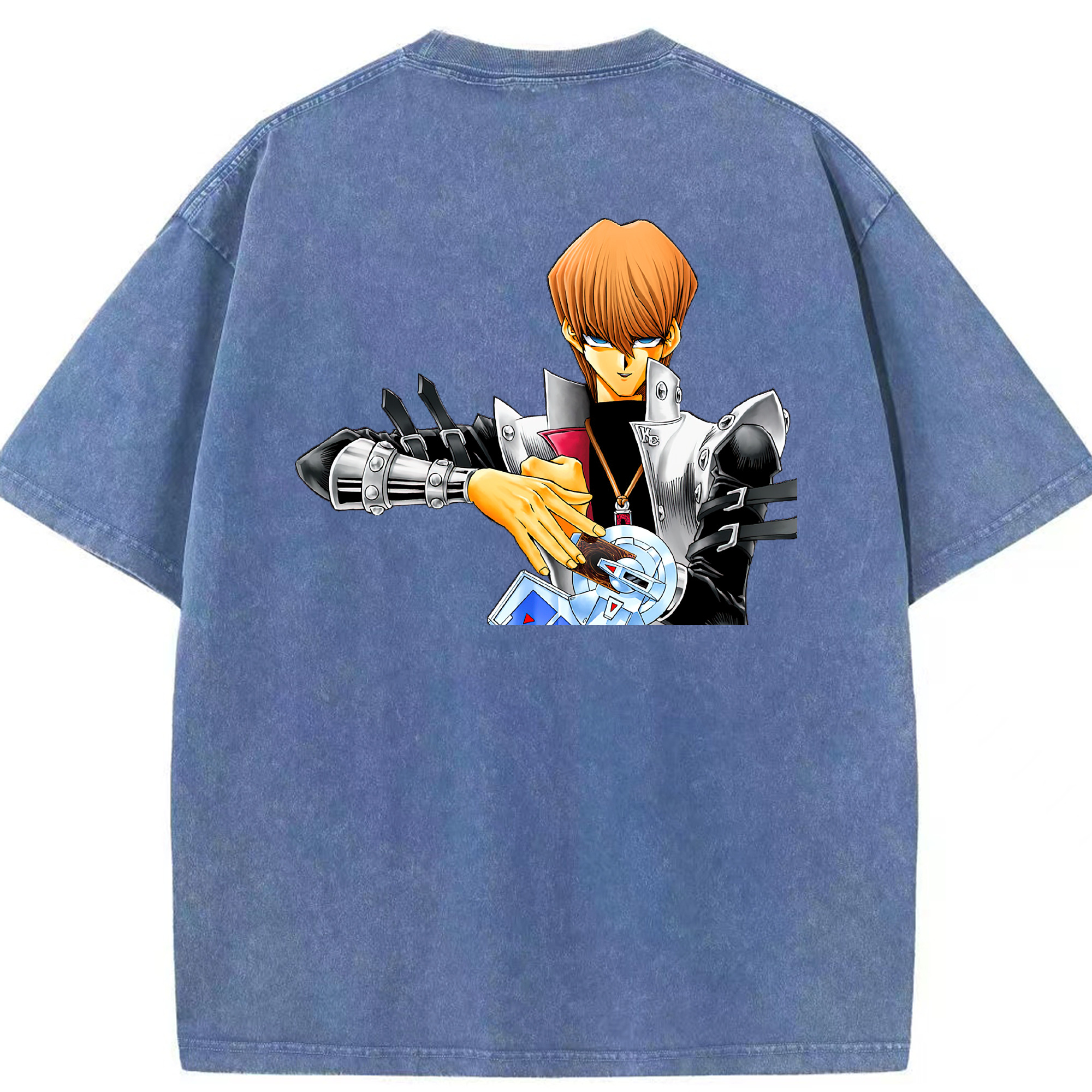 （画像用） 遊☆戯☆王 Yu-Gi-Oh! 綿100% ヴィンテージ風 半袖Tシャツ（背面プリント）
