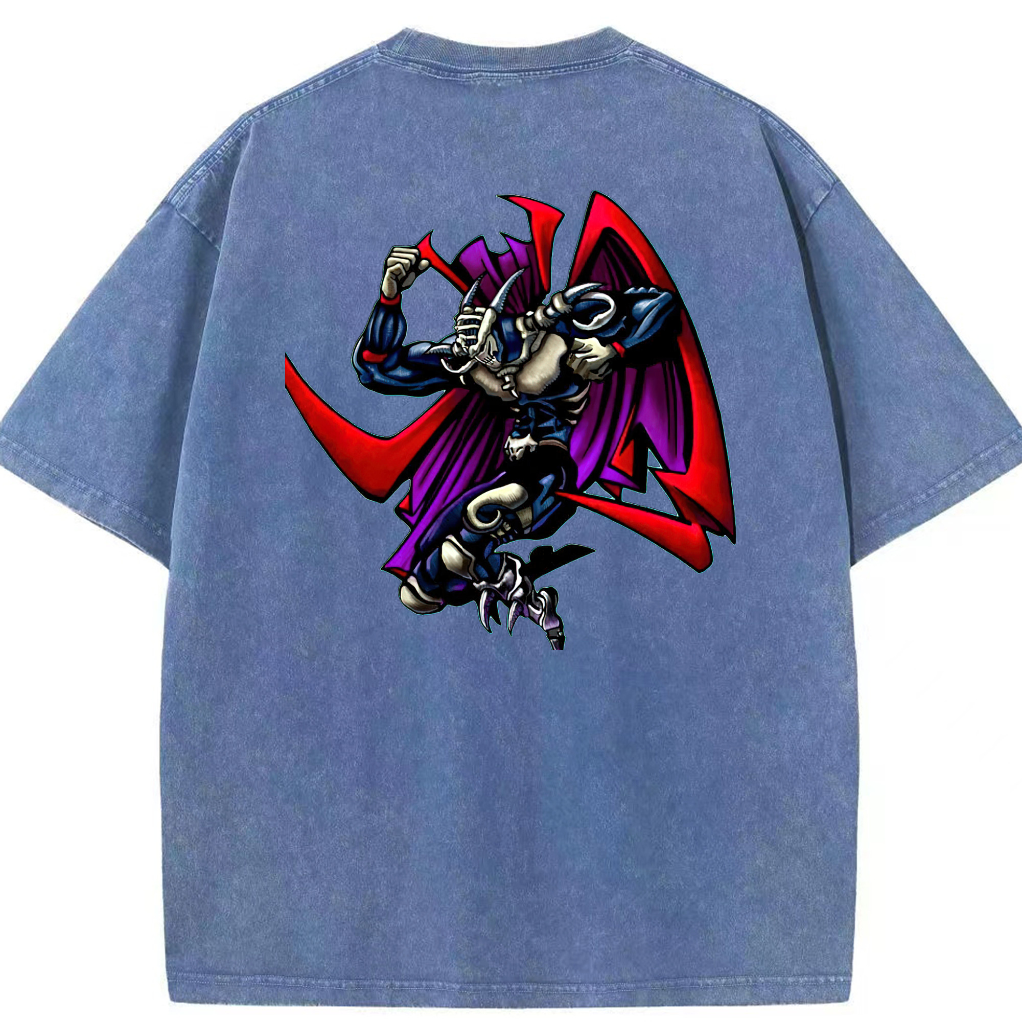 （画像用） 遊☆戯☆王 Yu-Gi-Oh! 綿100% ヴィンテージ風 半袖Tシャツ（背面プリント）