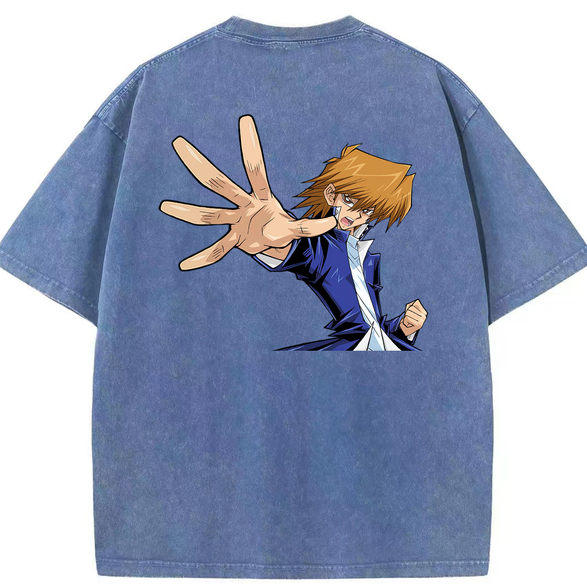 （画像用） 遊☆戯☆王 Yu-Gi-Oh! 綿100% ヴィンテージ風 半袖Tシャツ（背面プリント）