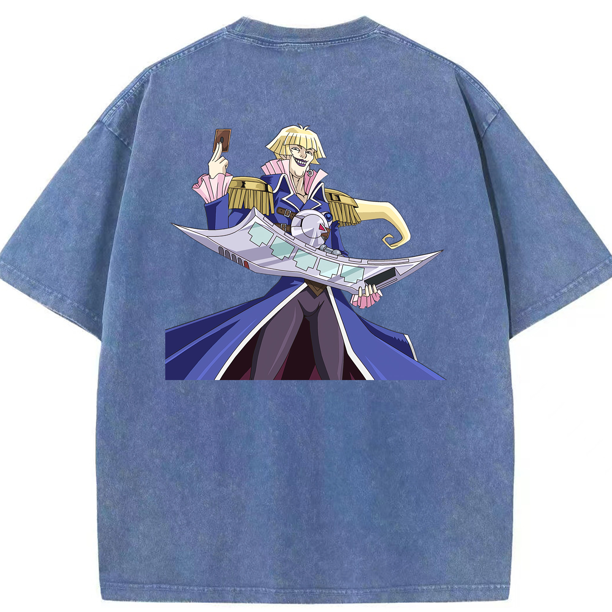 （画像用） 遊☆戯☆王 Yu-Gi-Oh! 綿100% ヴィンテージ風 半袖Tシャツ（背面プリント）