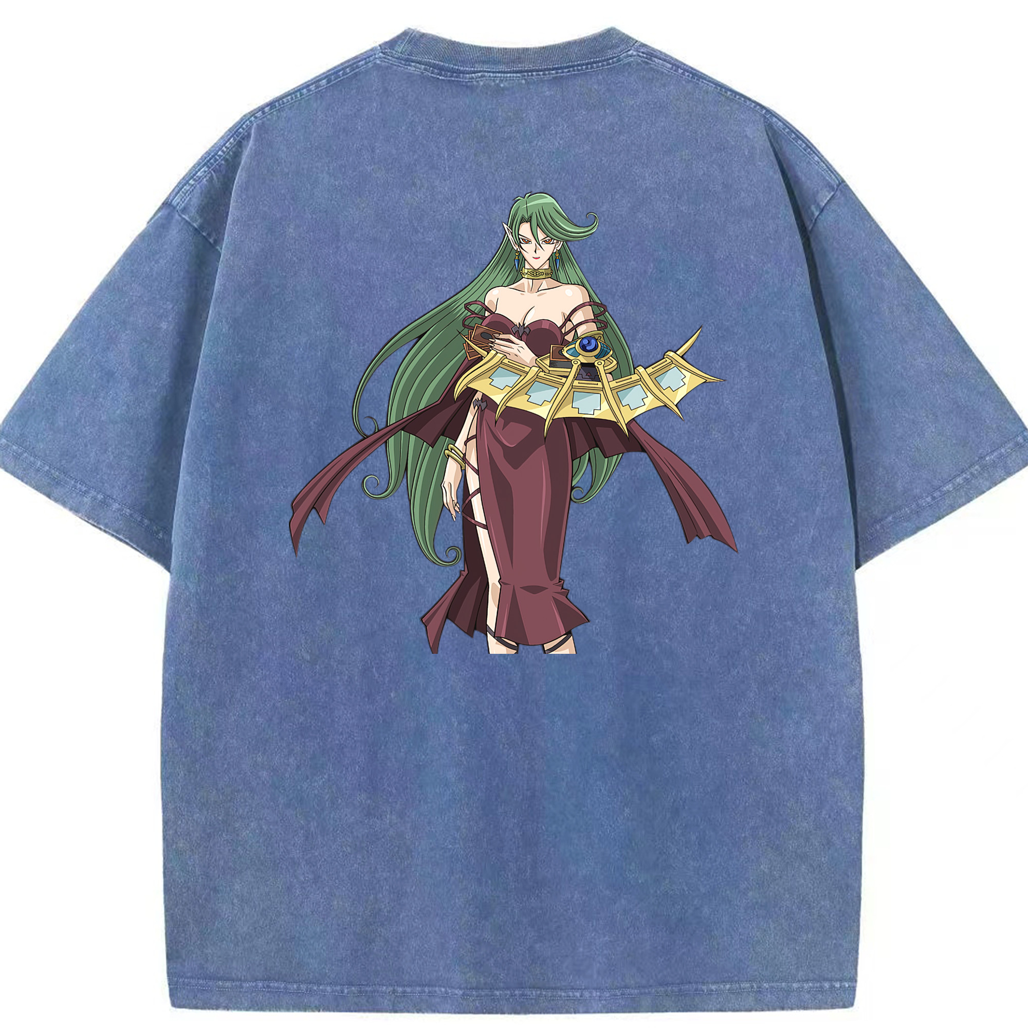 （画像用） 遊☆戯☆王 Yu-Gi-Oh! 綿100% ヴィンテージ風 半袖Tシャツ（背面プリント）