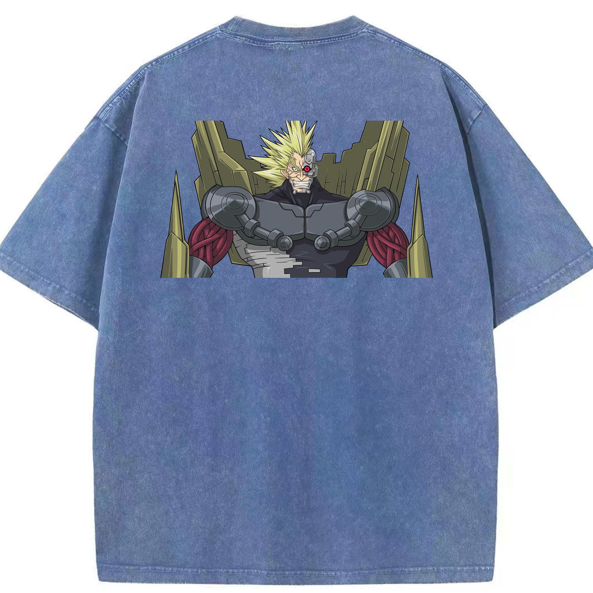 （画像用） 遊☆戯☆王 Yu-Gi-Oh! 綿100% ヴィンテージ風 半袖Tシャツ（背面プリント）