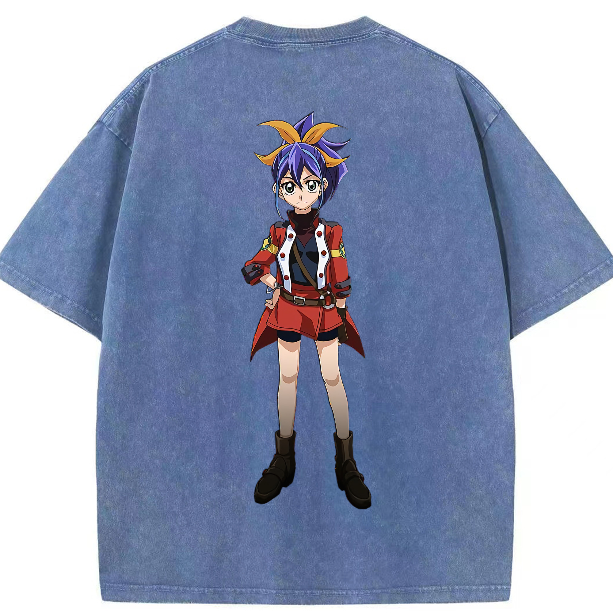 （画像用） 遊☆戯☆王 Yu-Gi-Oh! 綿100% ヴィンテージ風 半袖Tシャツ（背面プリント）