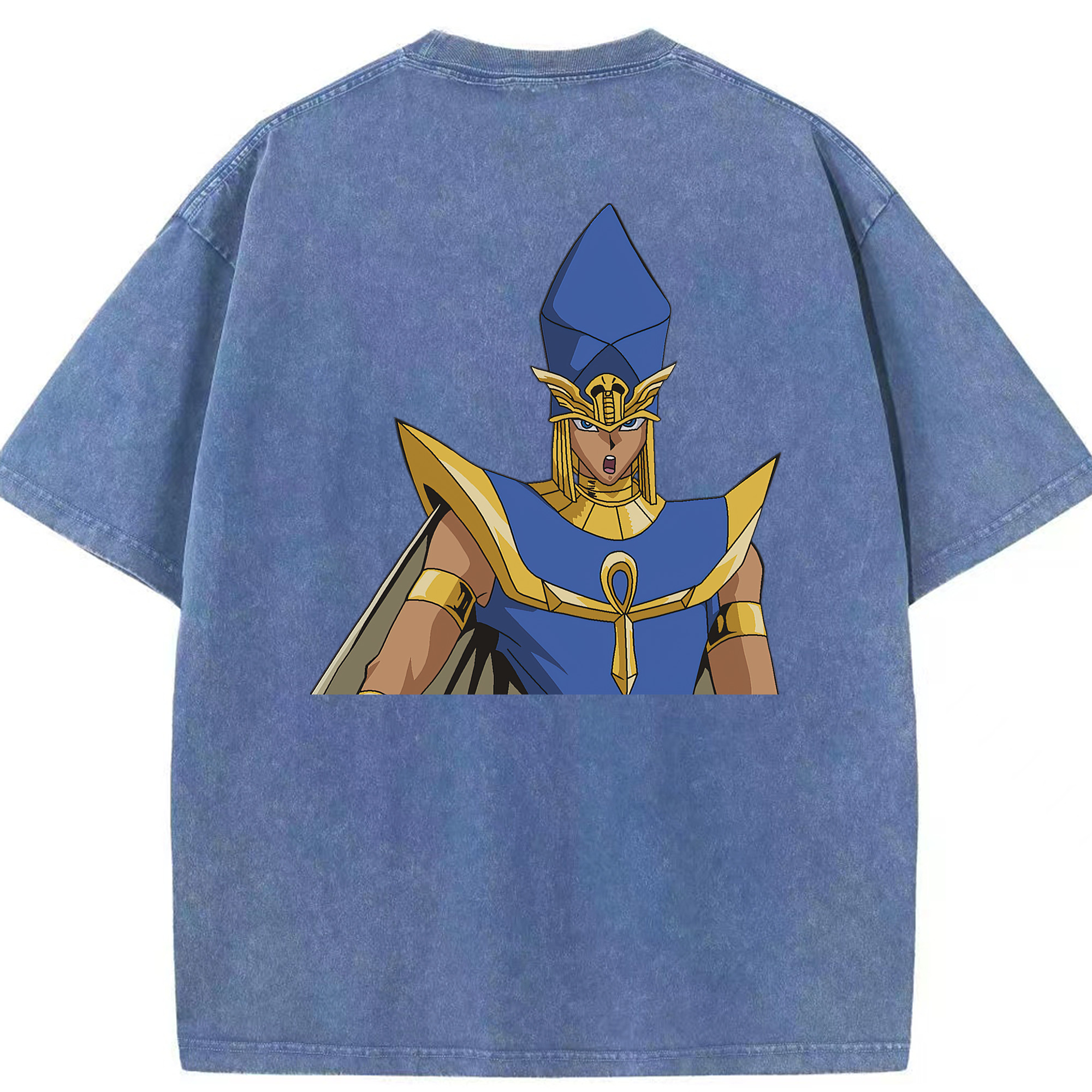 （画像用） 遊☆戯☆王 Yu-Gi-Oh! 綿100% ヴィンテージ風 半袖Tシャツ（背面プリント）