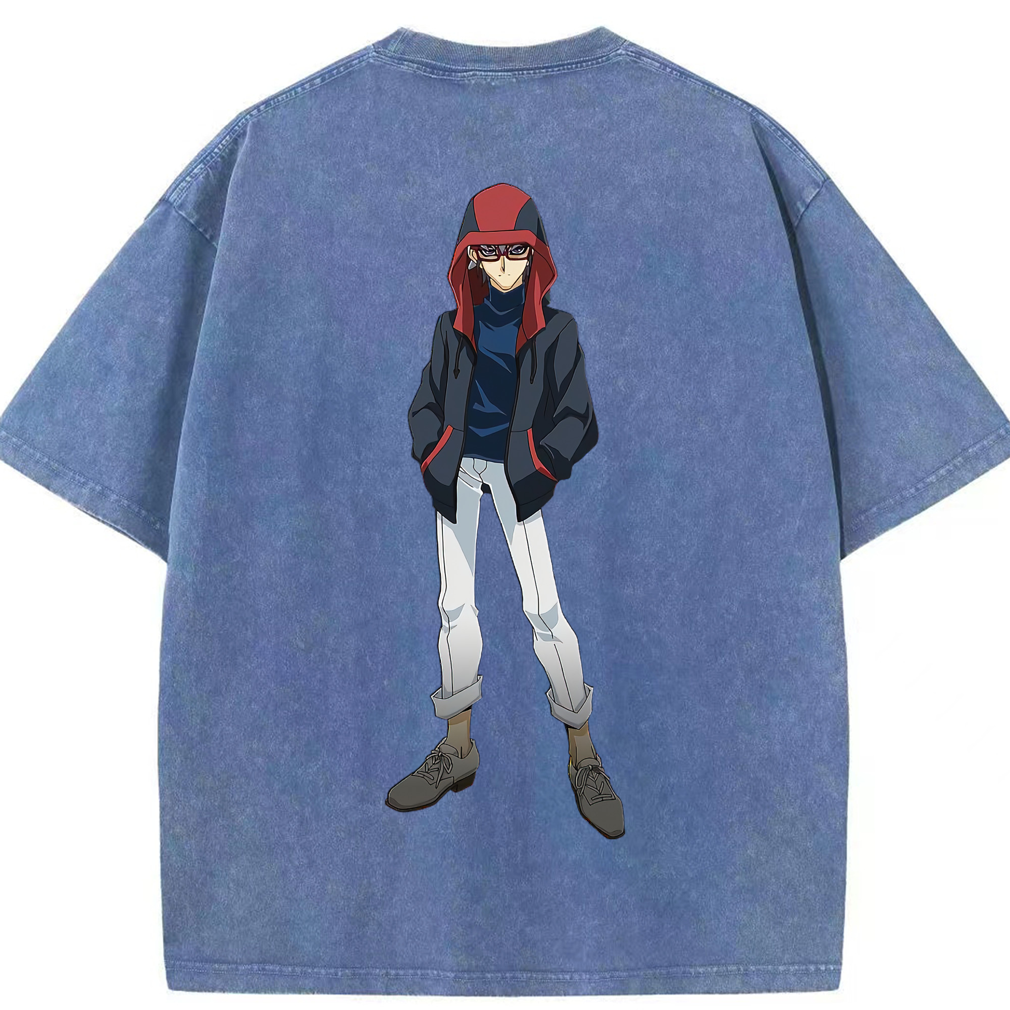 （画像用） 遊☆戯☆王 Yu-Gi-Oh! 綿100% ヴィンテージ風 半袖Tシャツ（背面プリント）