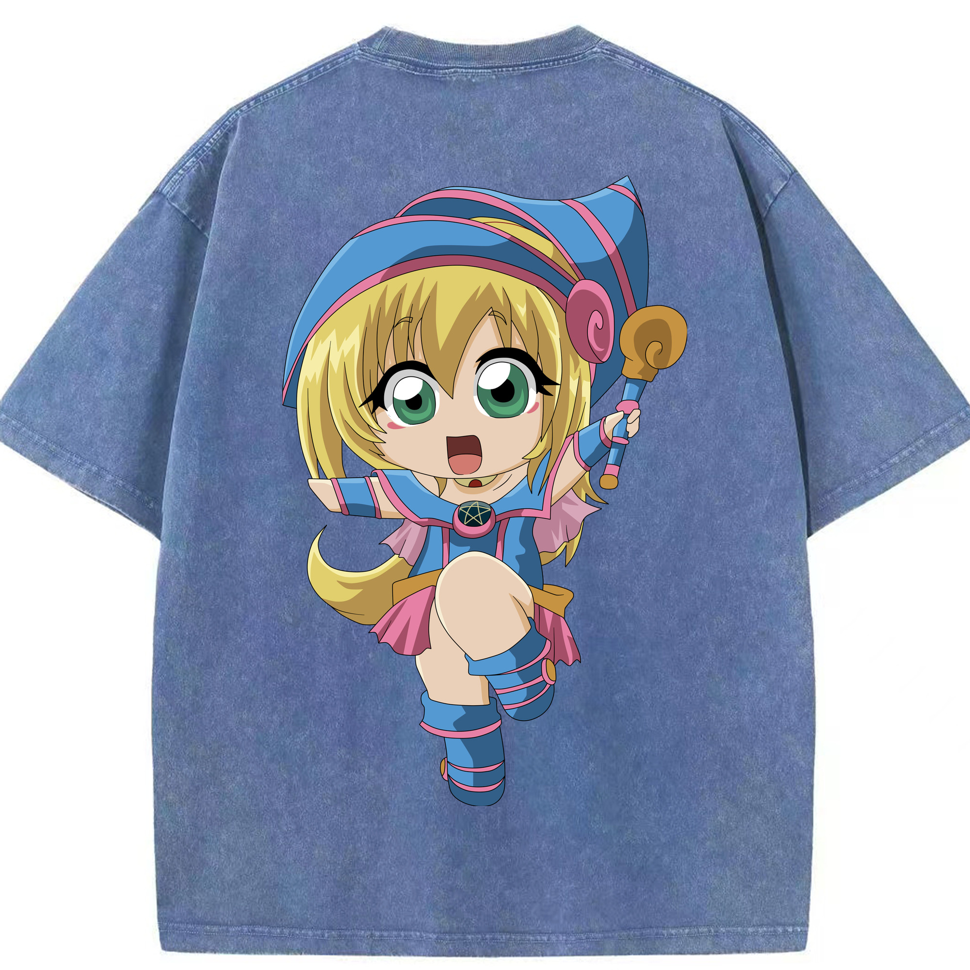 （画像用） 遊☆戯☆王 Yu-Gi-Oh! 綿100% ヴィンテージ風 半袖Tシャツ（背面プリント）