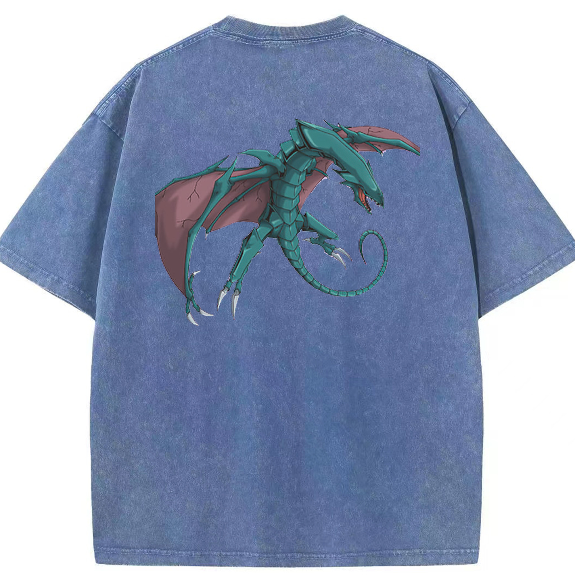 （画像用） 遊☆戯☆王 Yu-Gi-Oh! 綿100% ヴィンテージ風 半袖Tシャツ（背面プリント）