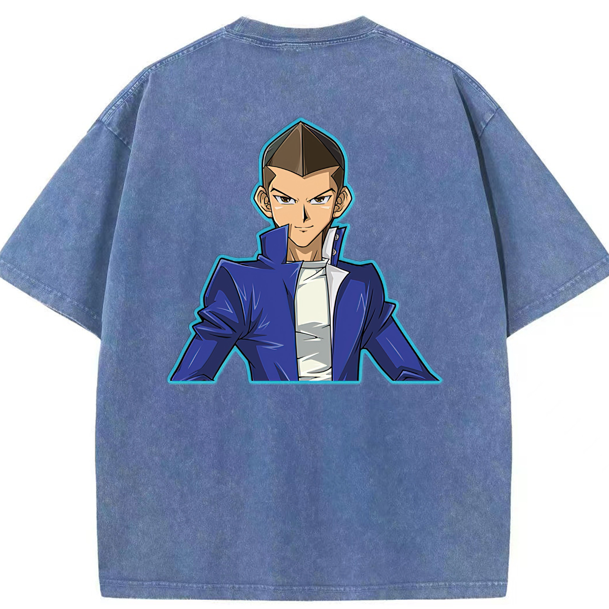 （画像用） 遊☆戯☆王 Yu-Gi-Oh! 綿100% ヴィンテージ風 半袖Tシャツ（背面プリント）