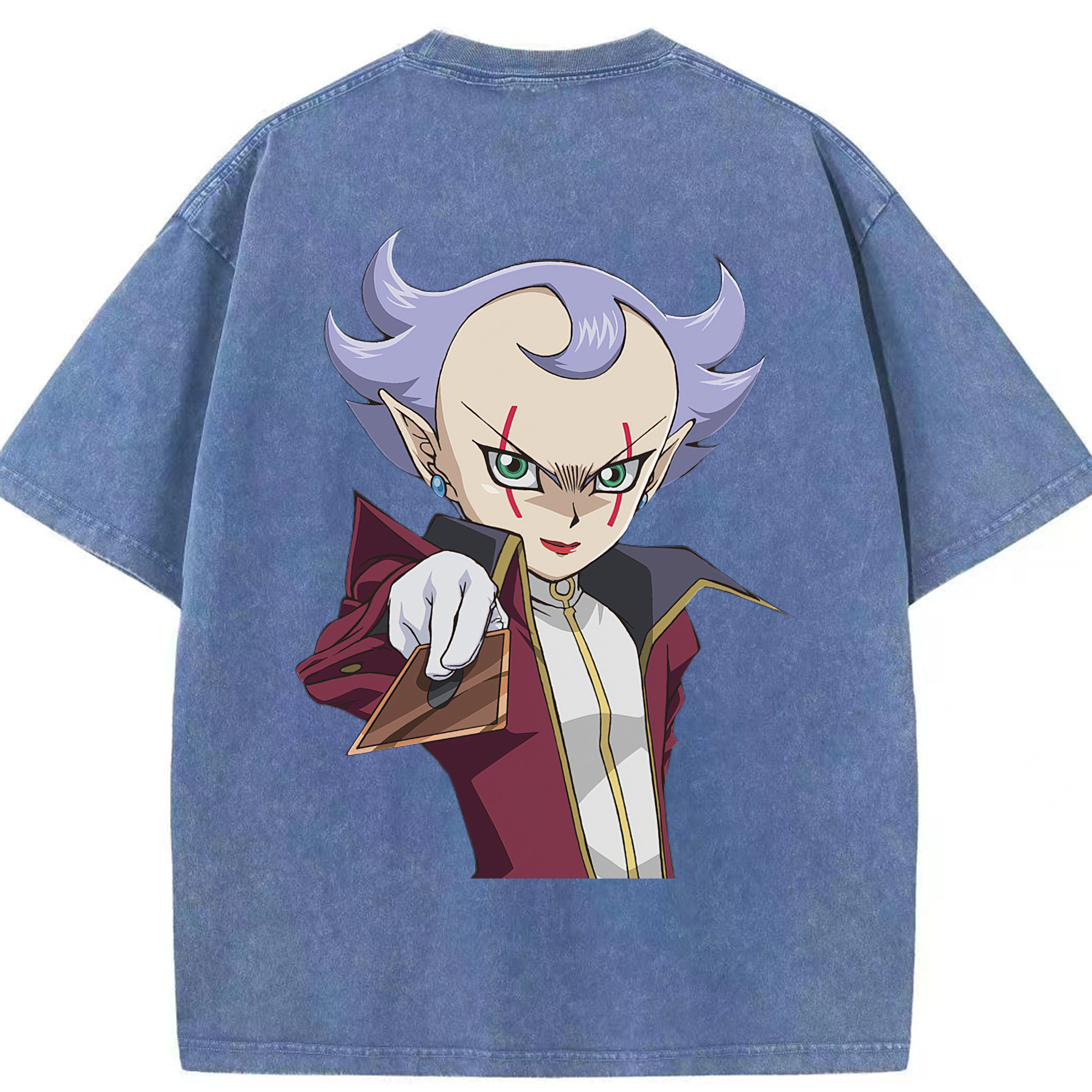 （画像用） 遊☆戯☆王 Yu-Gi-Oh! 綿100% ヴィンテージ風 半袖Tシャツ（背面プリント）