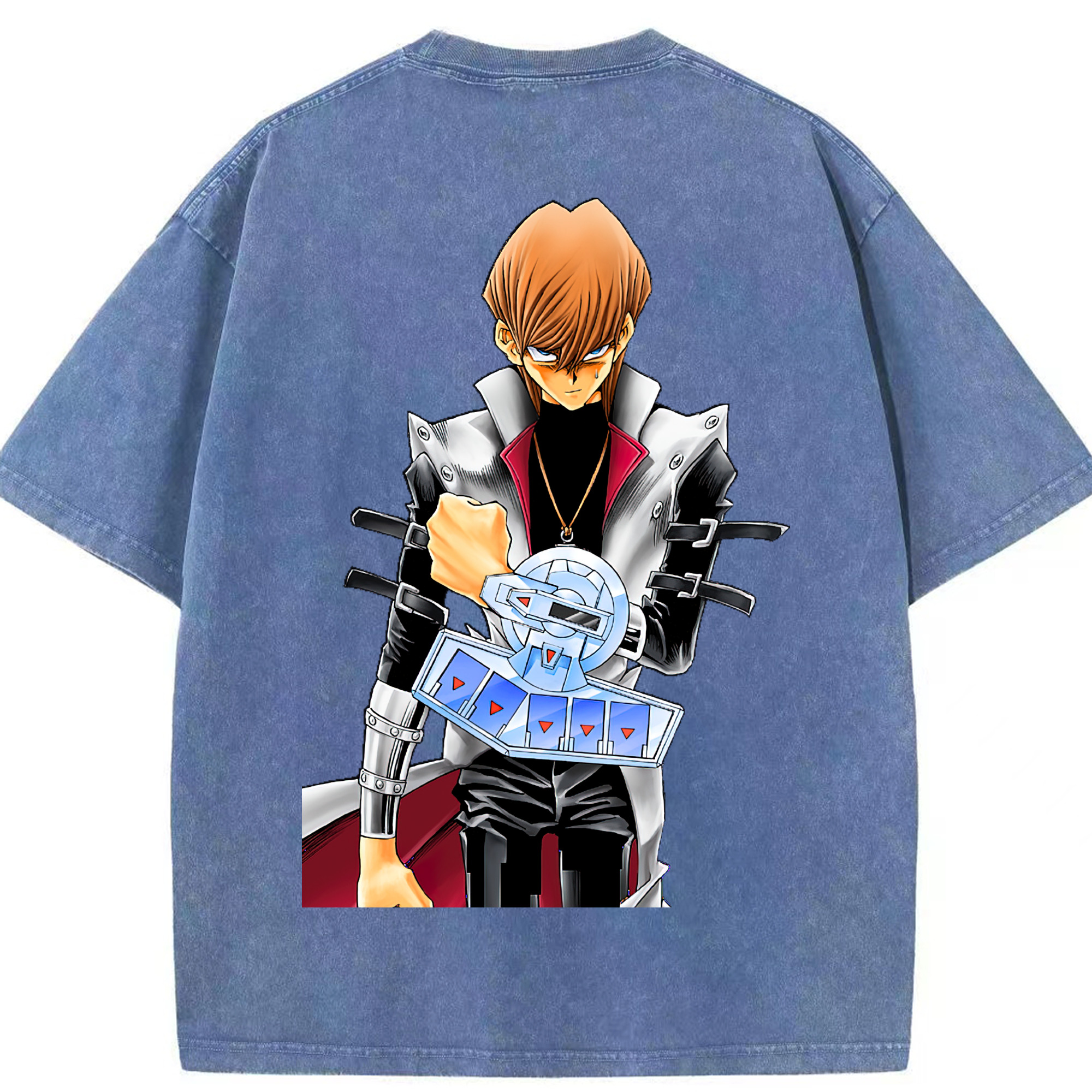 （画像用） 遊☆戯☆王 Yu-Gi-Oh! 綿100% ヴィンテージ風 半袖Tシャツ（背面プリント）