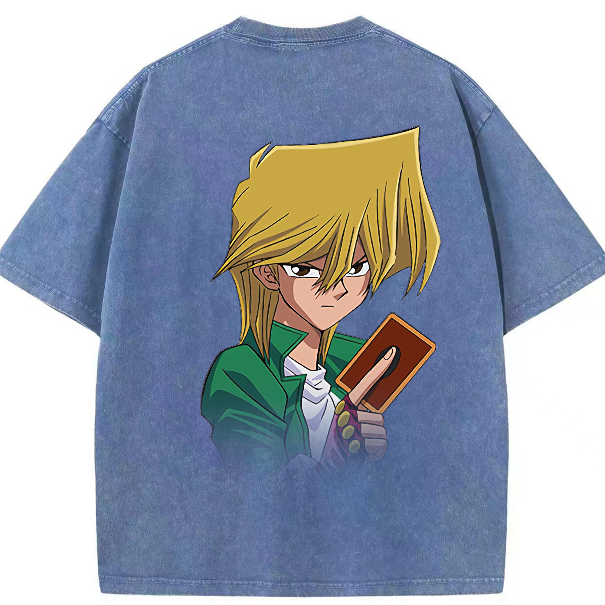 （画像用） 遊☆戯☆王 Yu-Gi-Oh! 綿100% ヴィンテージ風 半袖Tシャツ（背面プリント）
