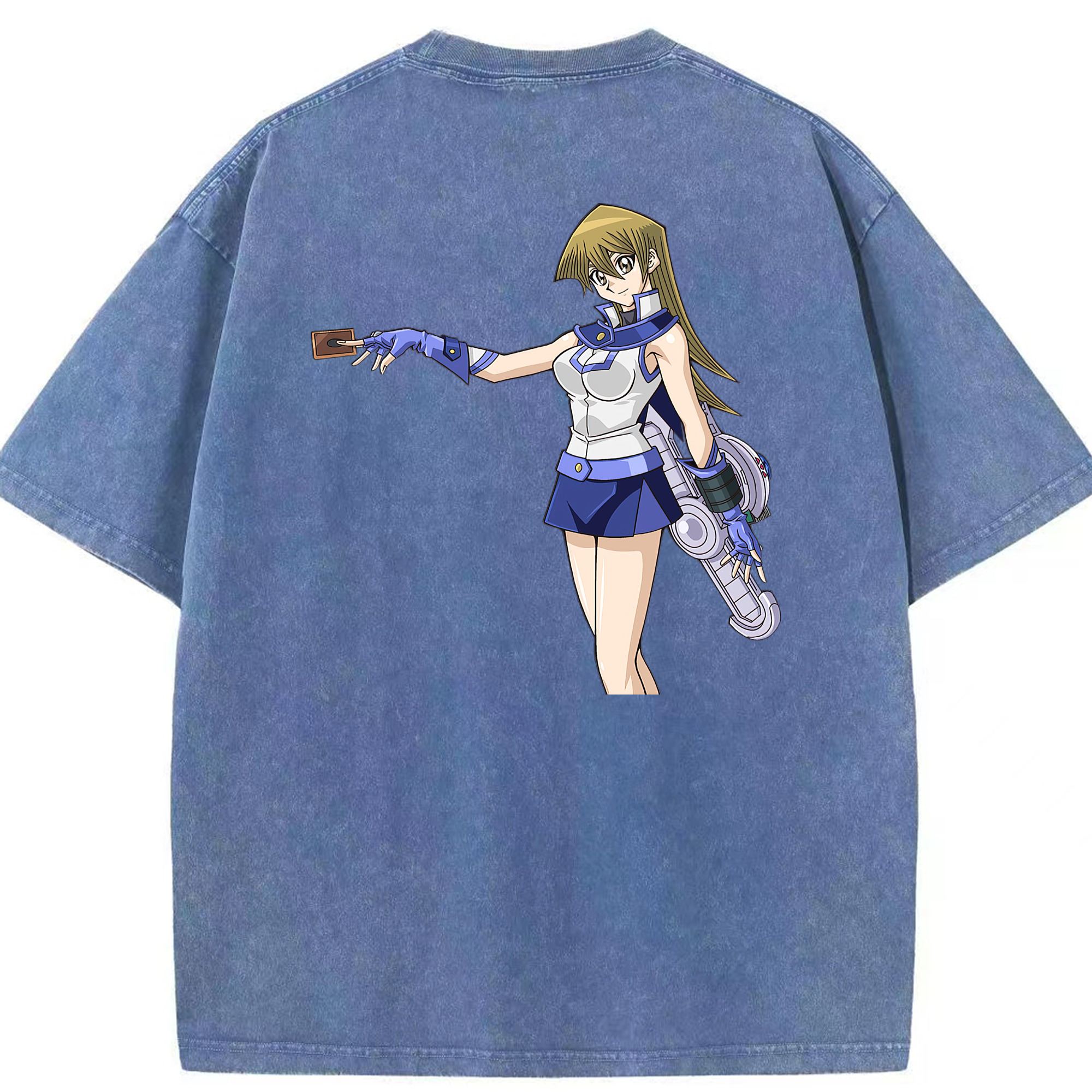 （画像用） 遊☆戯☆王 Yu-Gi-Oh! 綿100% ヴィンテージ風 半袖Tシャツ（背面プリント）