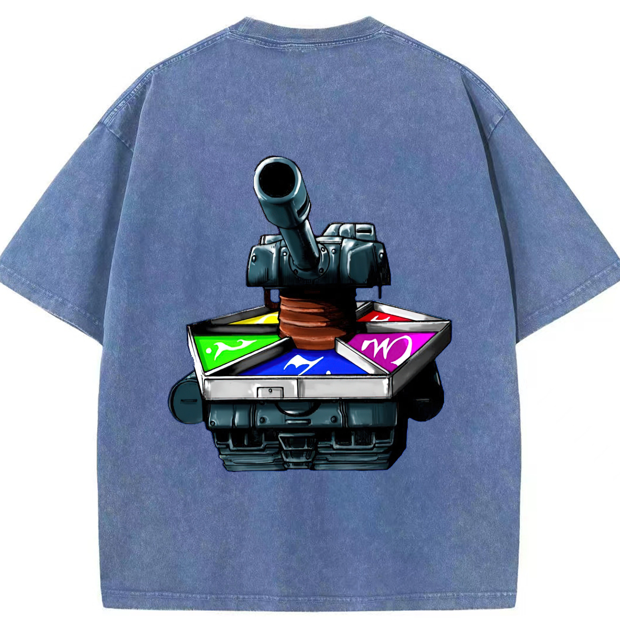 （画像用） 遊☆戯☆王 Yu-Gi-Oh! 綿100% ヴィンテージ風 半袖Tシャツ（背面プリント）