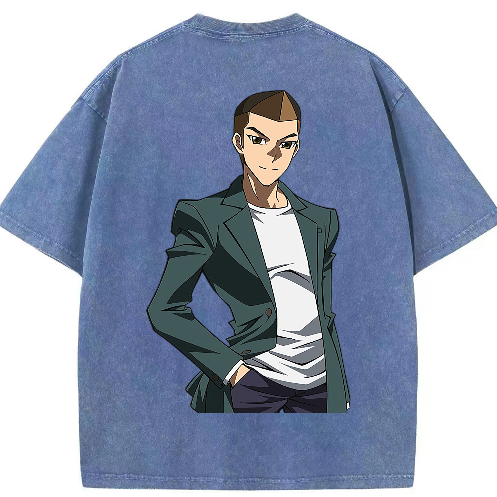 （画像用） 遊☆戯☆王 Yu-Gi-Oh! 綿100% ヴィンテージ風 半袖Tシャツ（背面プリント）