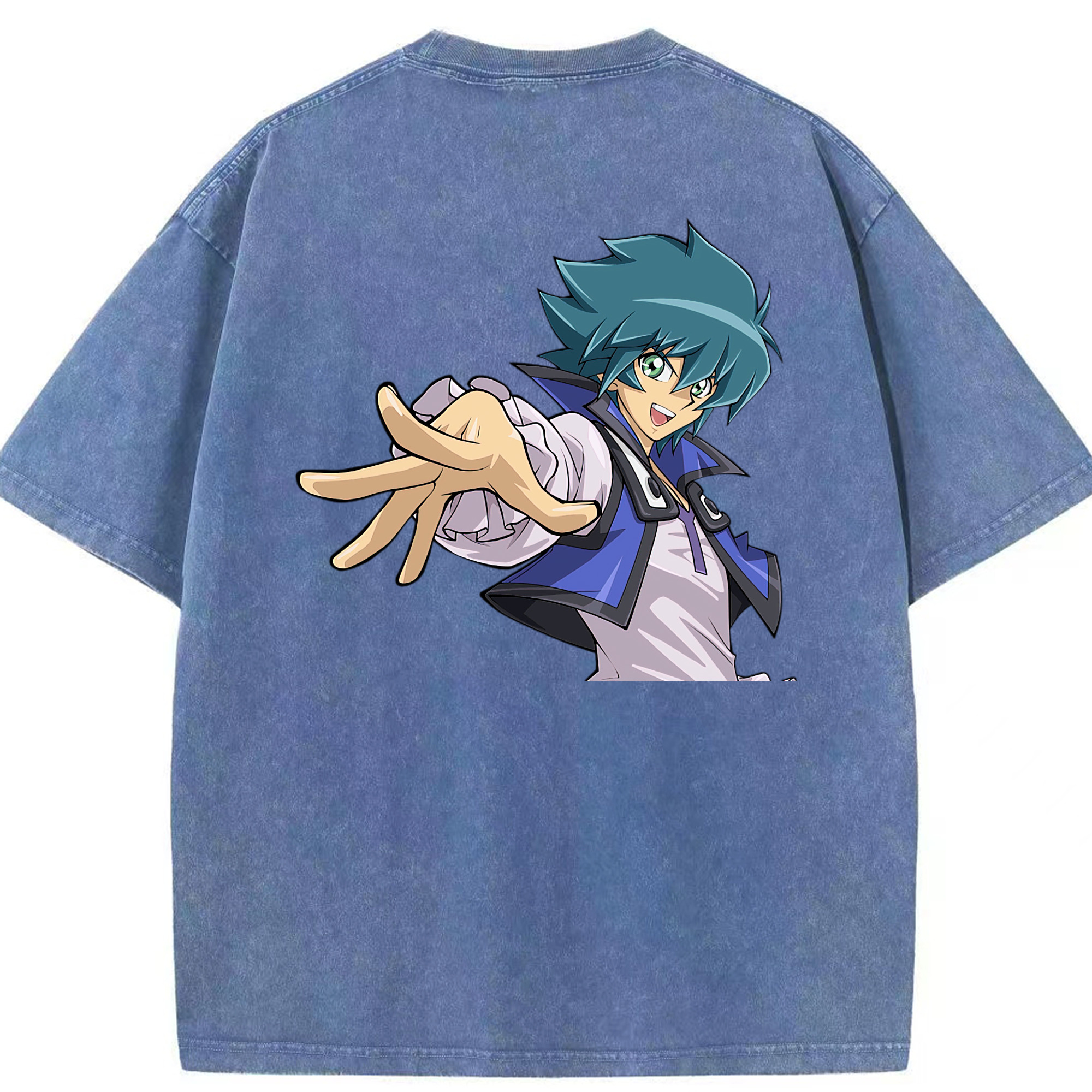 （画像用） 遊☆戯☆王 Yu-Gi-Oh! 綿100% ヴィンテージ風 半袖Tシャツ（背面プリント）