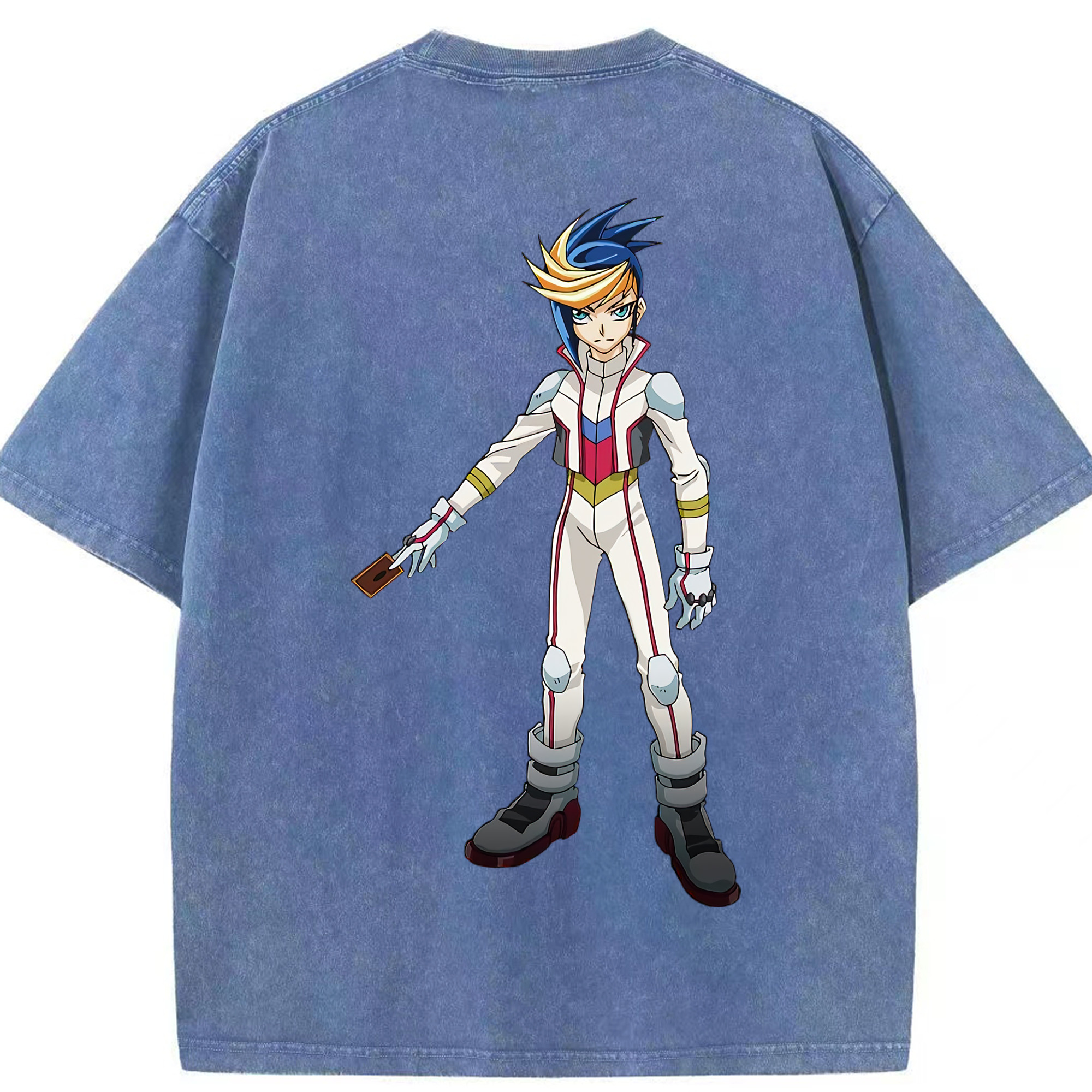 （画像用） 遊☆戯☆王 Yu-Gi-Oh! 綿100% ヴィンテージ風 半袖Tシャツ（背面プリント）
