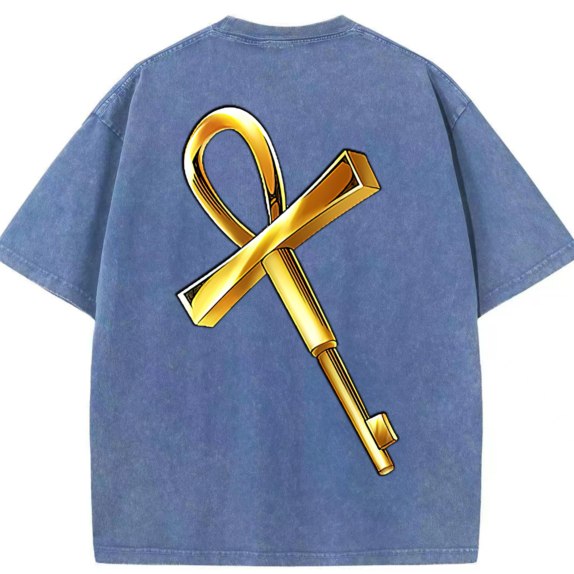 （画像用） 遊☆戯☆王 Yu-Gi-Oh! 綿100% ヴィンテージ風 半袖Tシャツ（背面プリント）