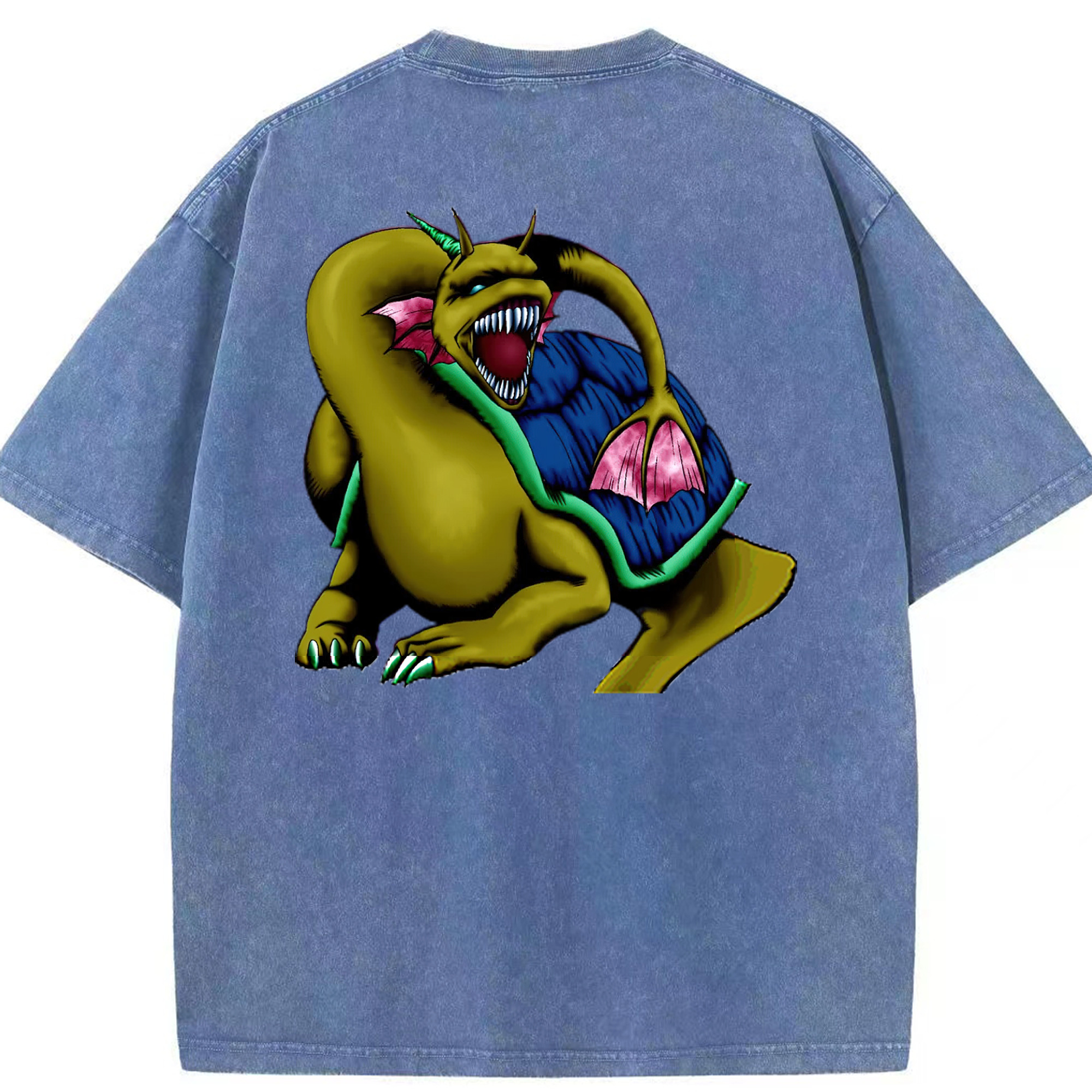 （画像用） 遊☆戯☆王 Yu-Gi-Oh! 綿100% ヴィンテージ風 半袖Tシャツ（背面プリント）