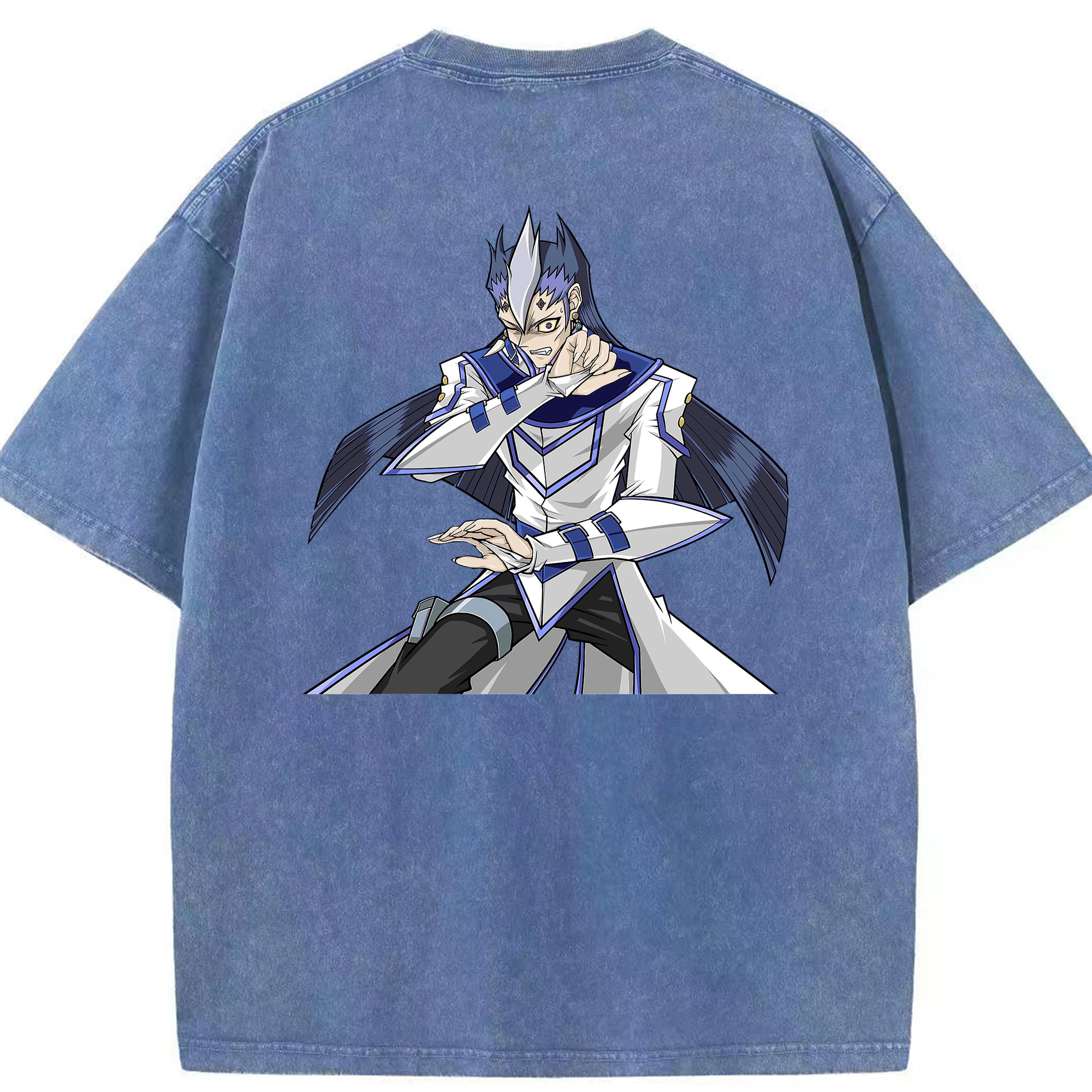 （画像用） 遊☆戯☆王 Yu-Gi-Oh! 綿100% ヴィンテージ風 半袖Tシャツ（背面プリント）