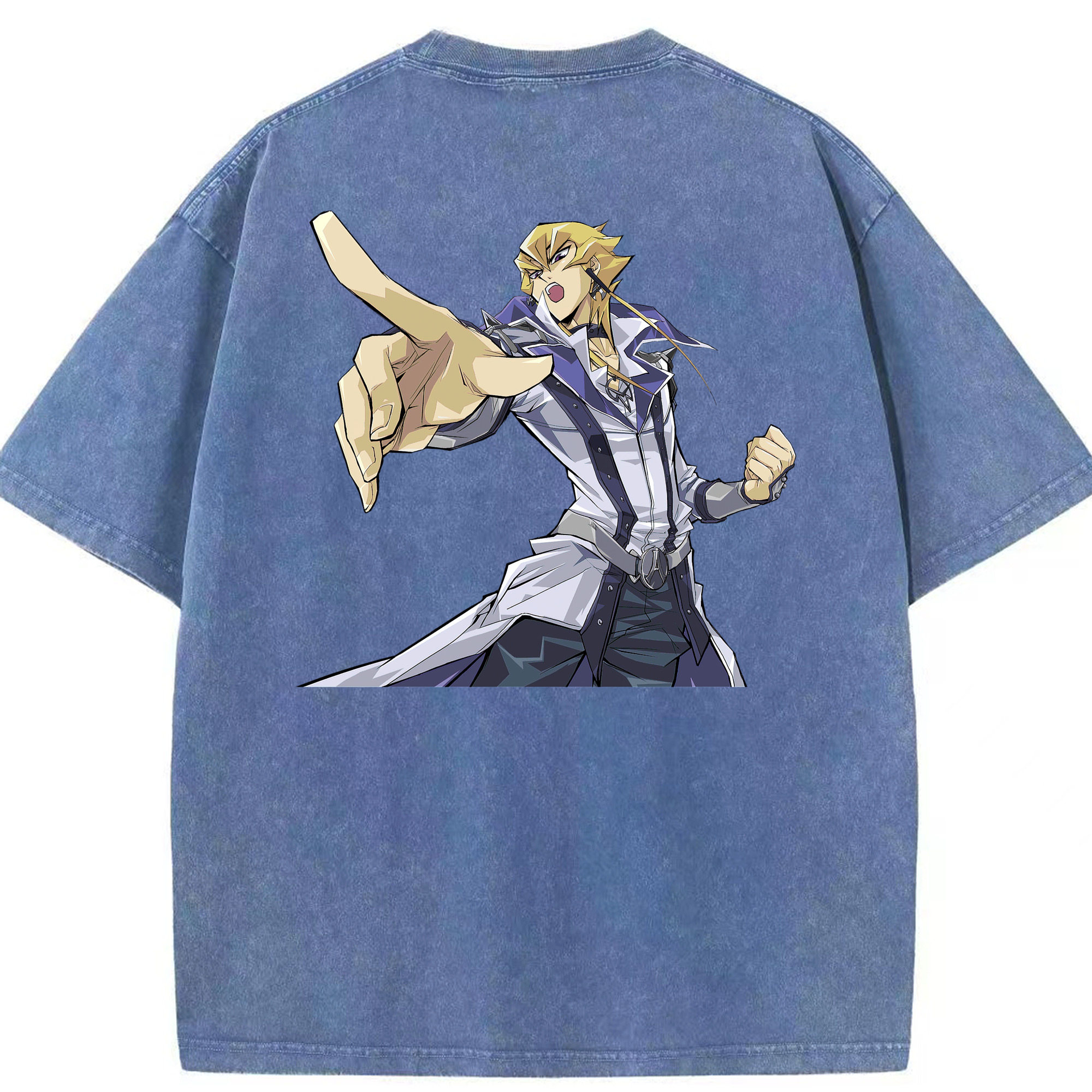 （画像用） 遊☆戯☆王 Yu-Gi-Oh! 綿100% ヴィンテージ風 半袖Tシャツ（背面プリント）
