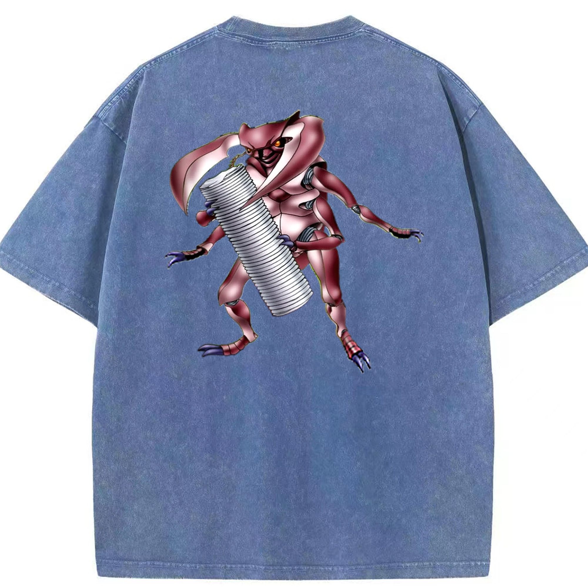 （画像用） 遊☆戯☆王 Yu-Gi-Oh! 綿100% ヴィンテージ風 半袖Tシャツ（背面プリント）