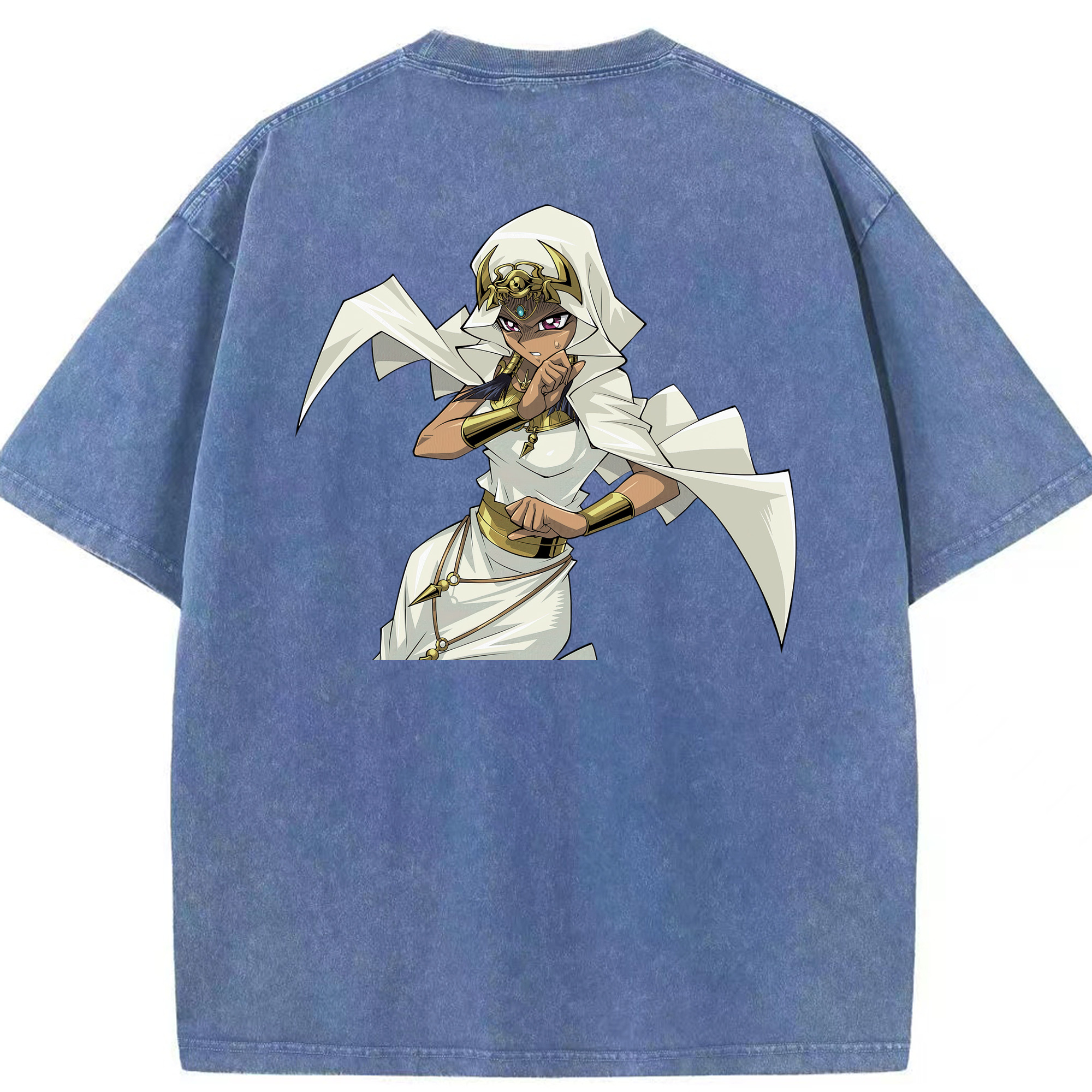 （画像用） 遊☆戯☆王 Yu-Gi-Oh! 綿100% ヴィンテージ風 半袖Tシャツ（背面プリント）