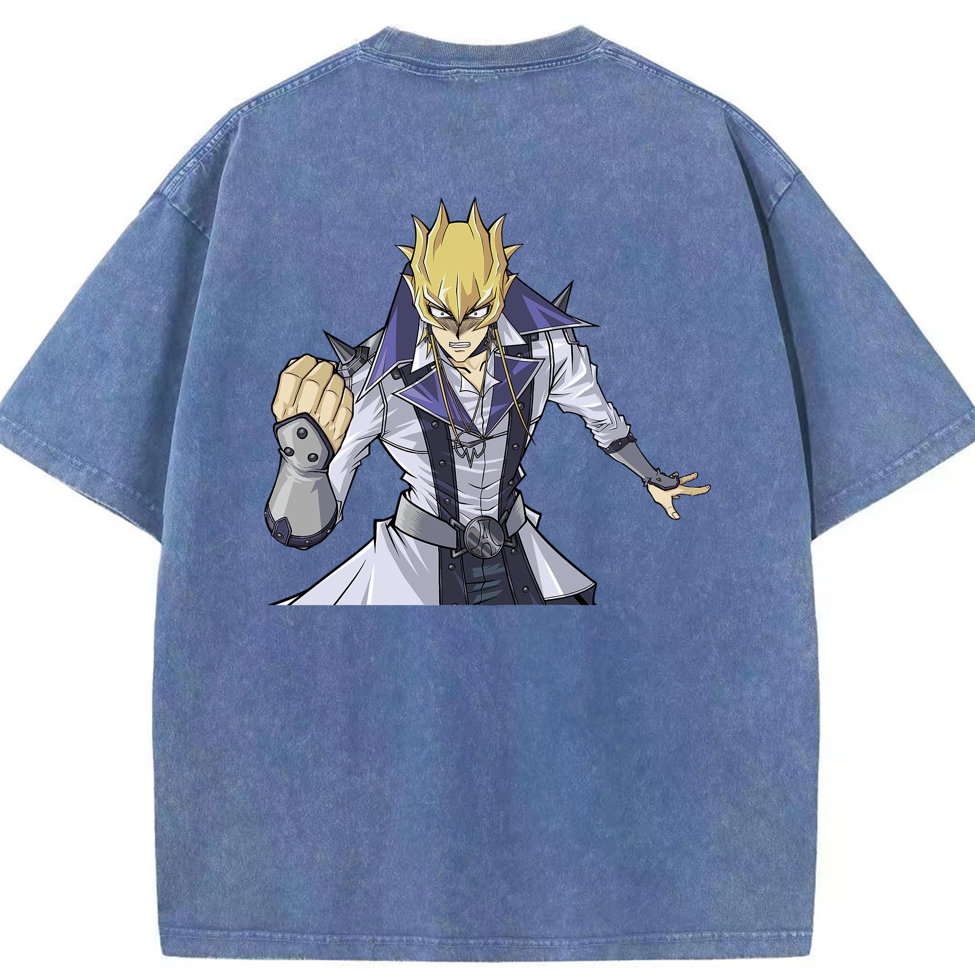 （画像用） 遊☆戯☆王 Yu-Gi-Oh! 綿100% ヴィンテージ風 半袖Tシャツ（背面プリント）