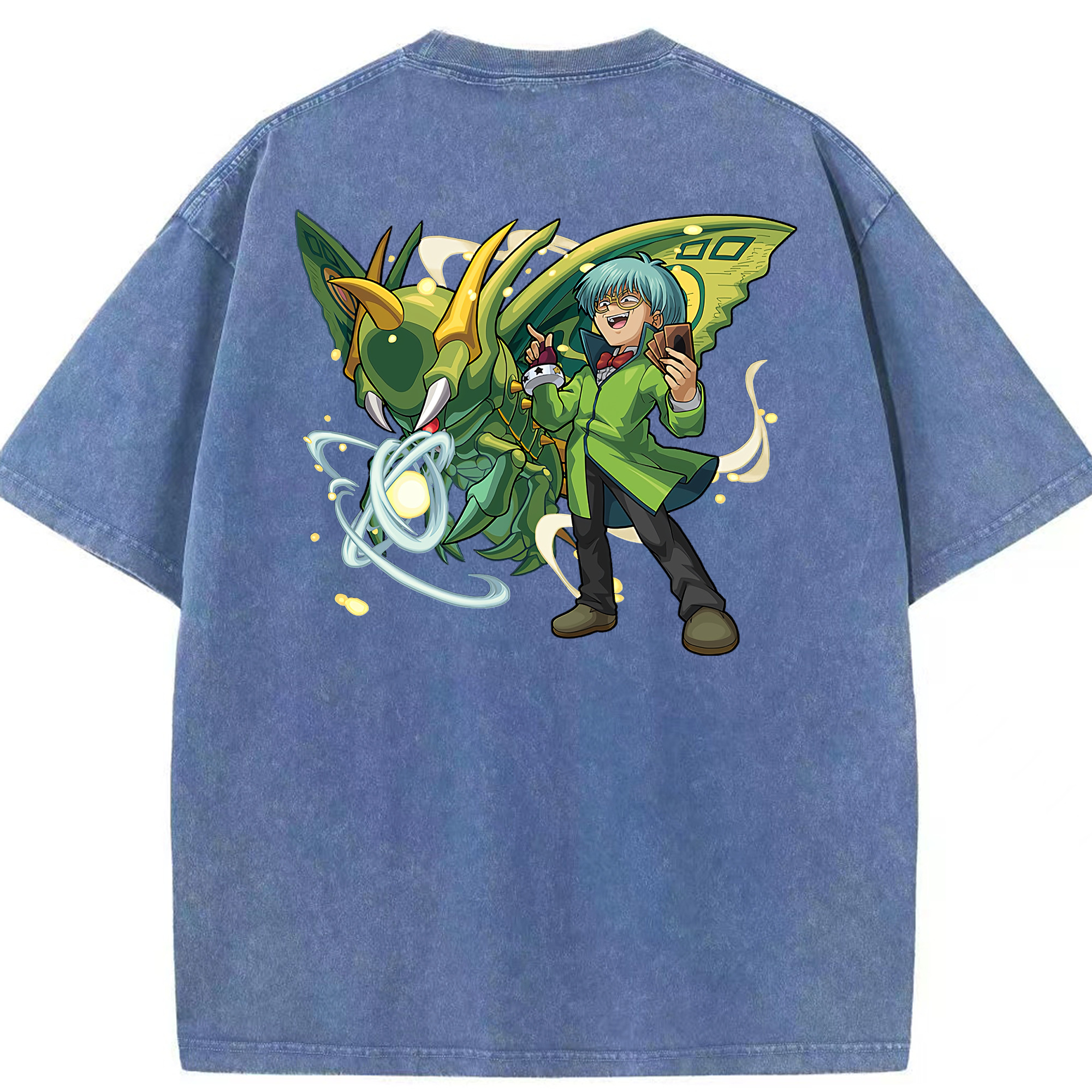 （画像用） 遊☆戯☆王 Yu-Gi-Oh! 綿100% ヴィンテージ風 半袖Tシャツ（背面プリント）