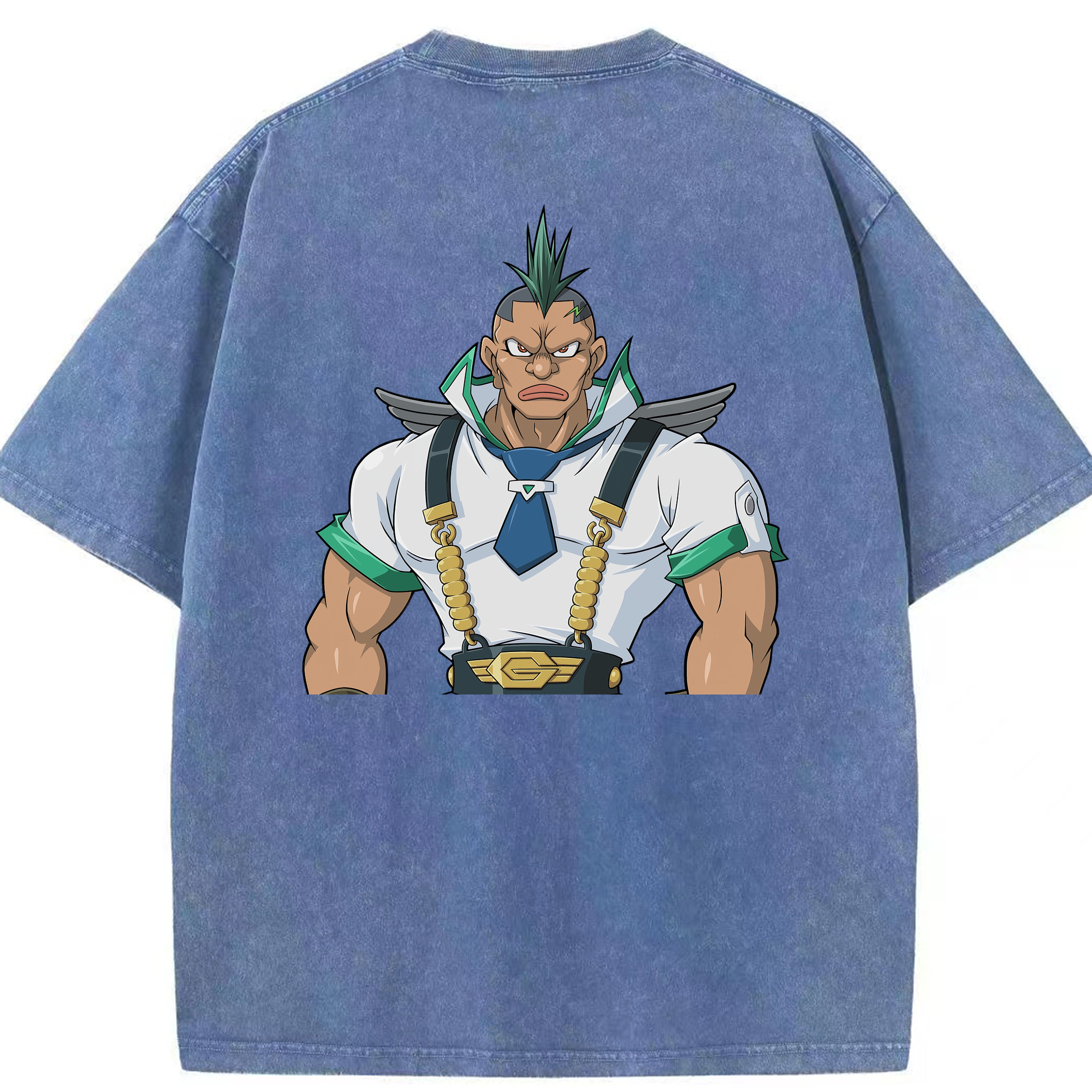 （画像用） 遊☆戯☆王 Yu-Gi-Oh! 綿100% ヴィンテージ風 半袖Tシャツ（背面プリント）