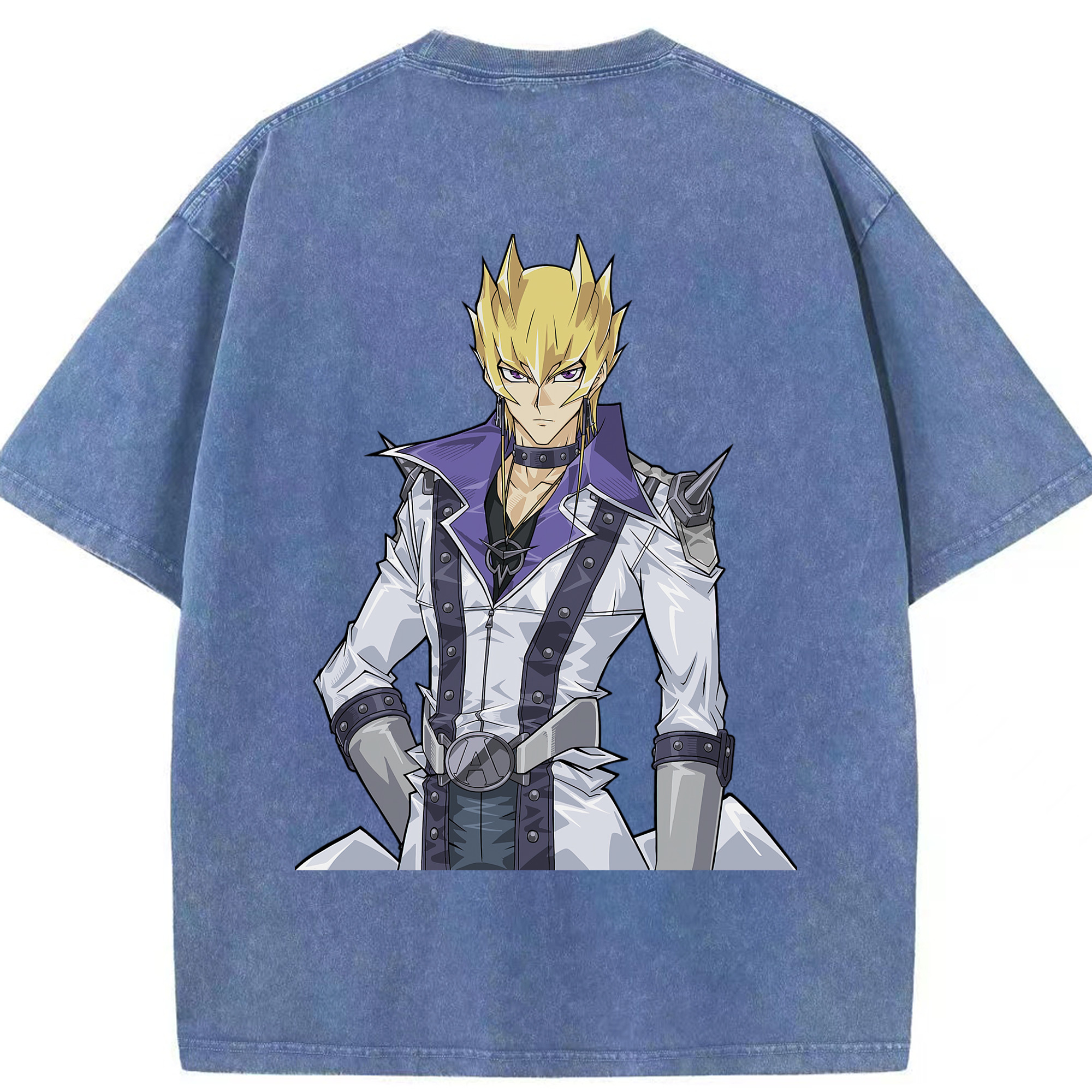 （画像用） 遊☆戯☆王 Yu-Gi-Oh! 綿100% ヴィンテージ風 半袖Tシャツ（背面プリント）