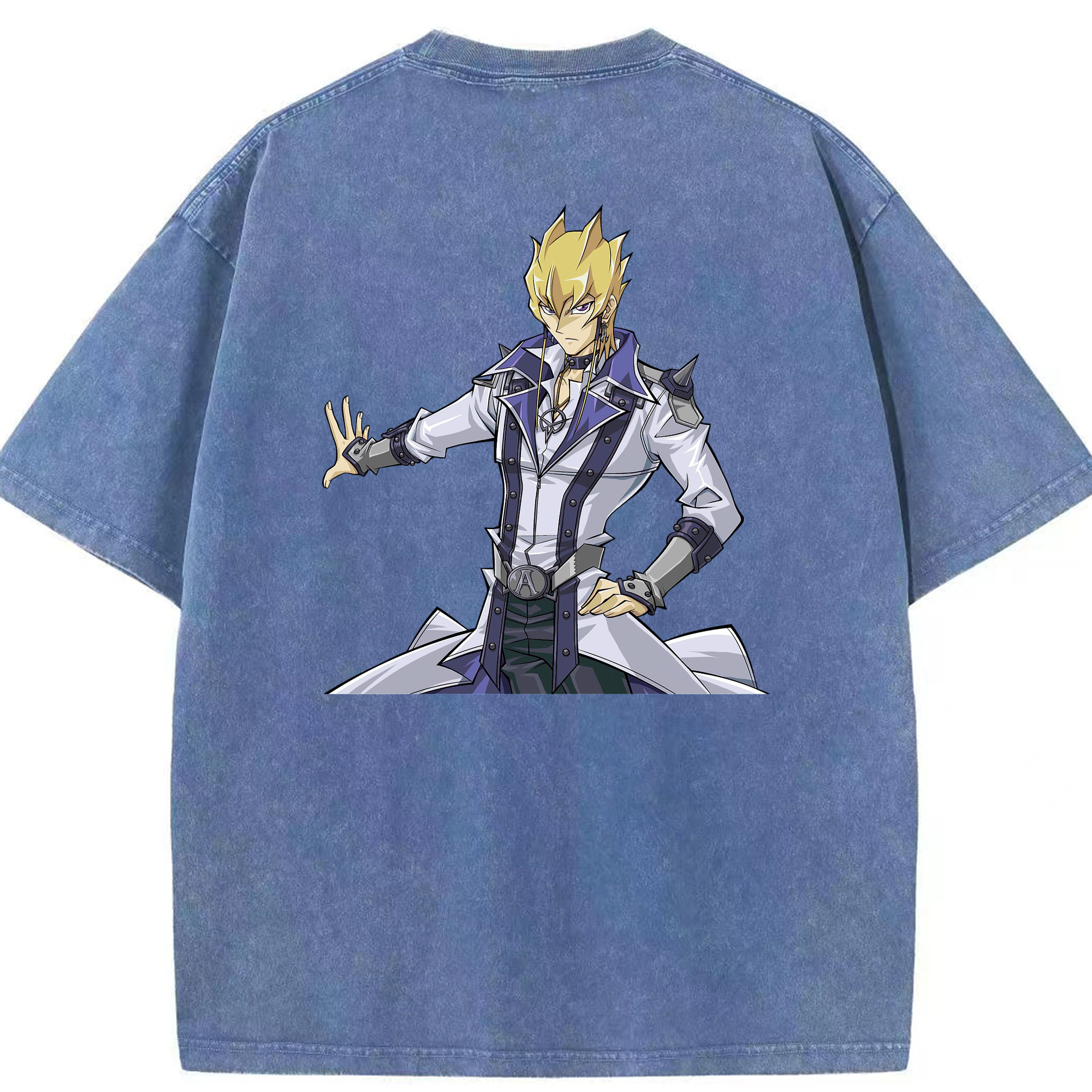 （画像用） 遊☆戯☆王 Yu-Gi-Oh! 綿100% ヴィンテージ風 半袖Tシャツ（背面プリント）