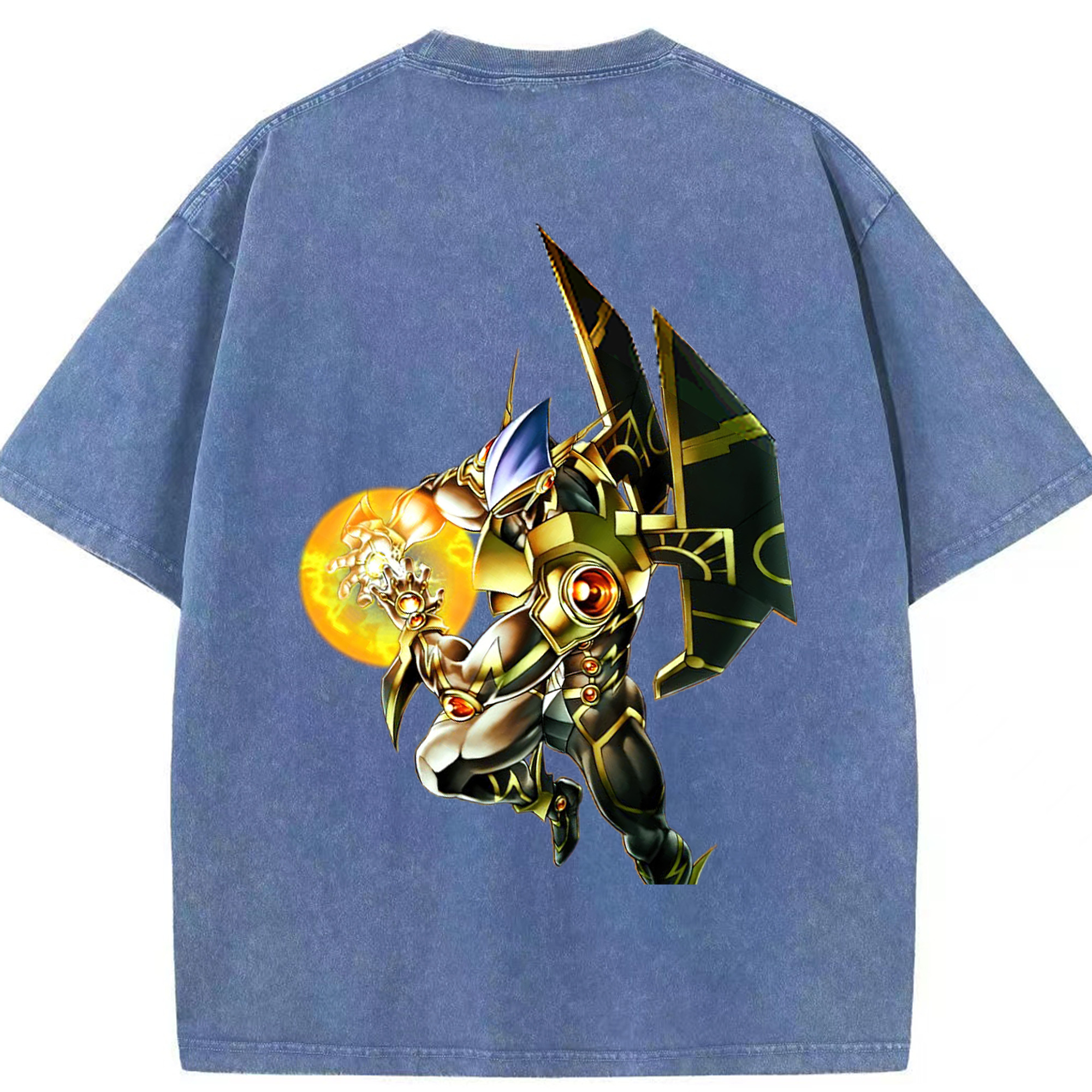 （画像用） 遊☆戯☆王 Yu-Gi-Oh! 綿100% ヴィンテージ風 半袖Tシャツ（背面プリント）
