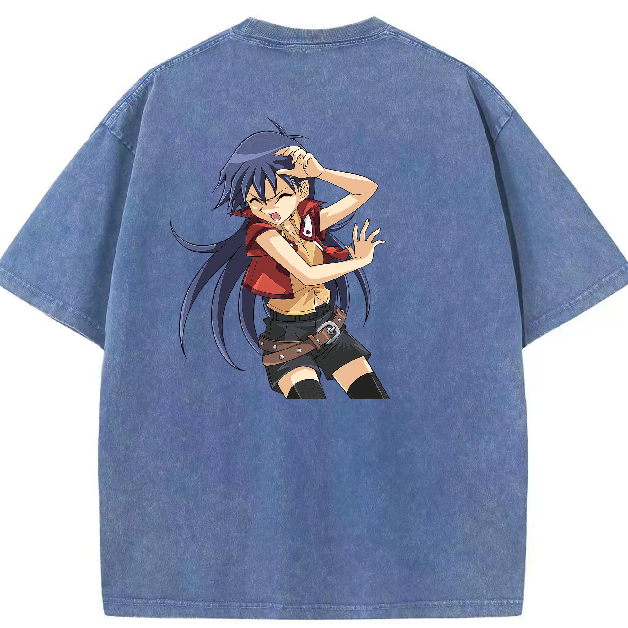 （画像用） 遊☆戯☆王 Yu-Gi-Oh! 綿100% ヴィンテージ風 半袖Tシャツ（背面プリント）