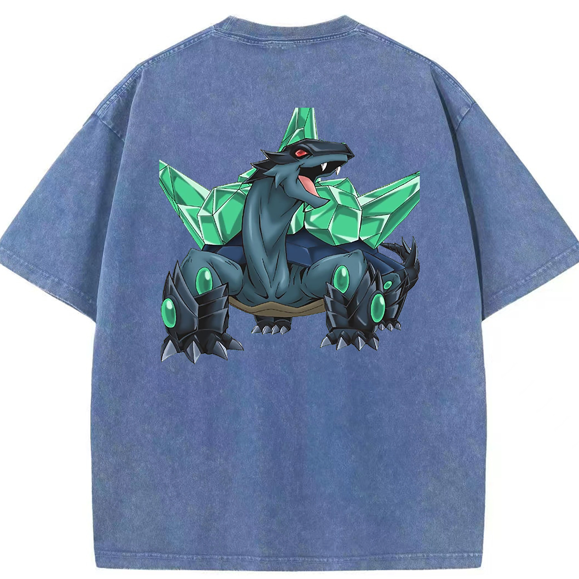（画像用） 遊☆戯☆王 Yu-Gi-Oh! 綿100% ヴィンテージ風 半袖Tシャツ（背面プリント）