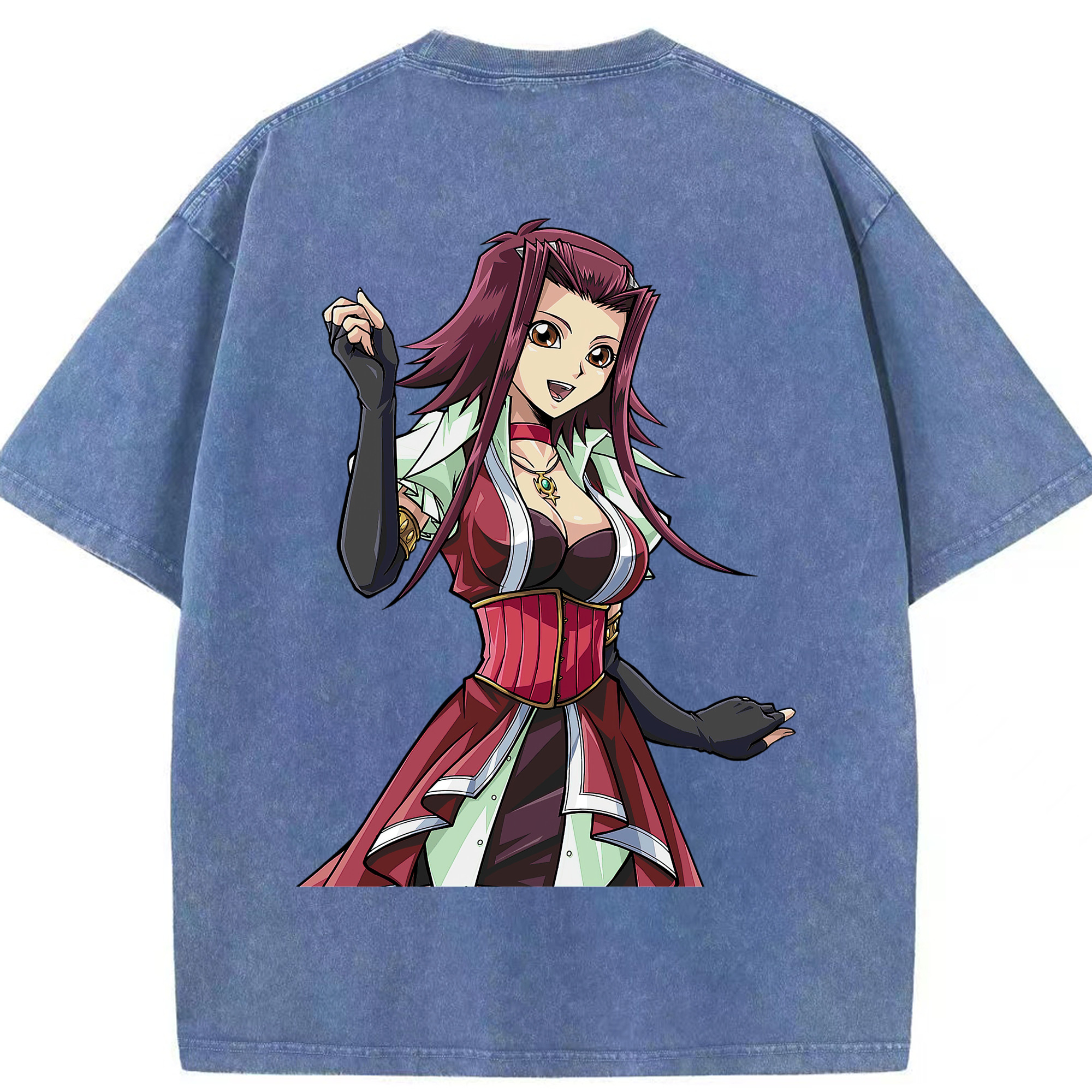 （画像用） 遊☆戯☆王 Yu-Gi-Oh! 綿100% ヴィンテージ風 半袖Tシャツ（背面プリント）