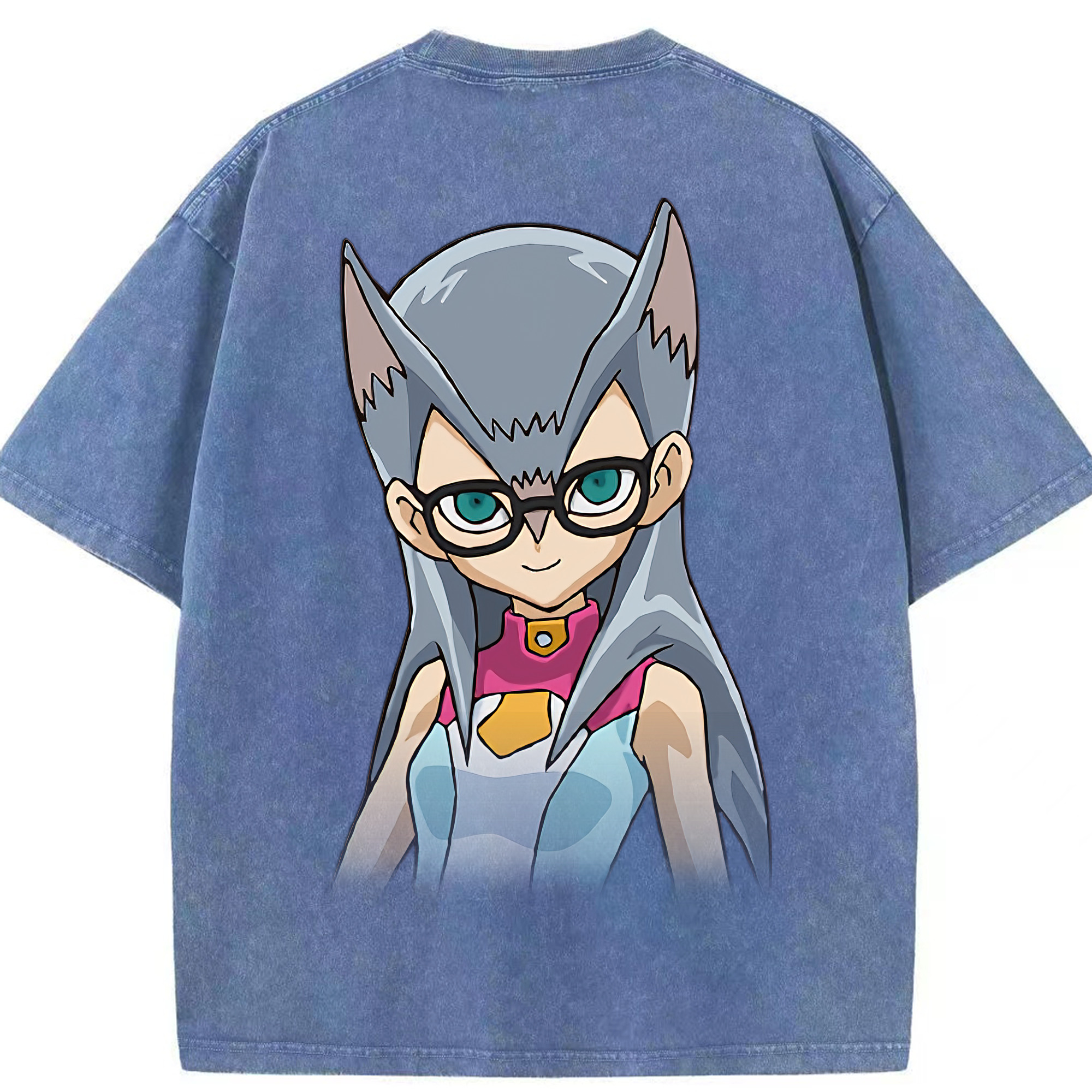 （画像用） 遊☆戯☆王 Yu-Gi-Oh! 綿100% ヴィンテージ風 半袖Tシャツ（背面プリント）