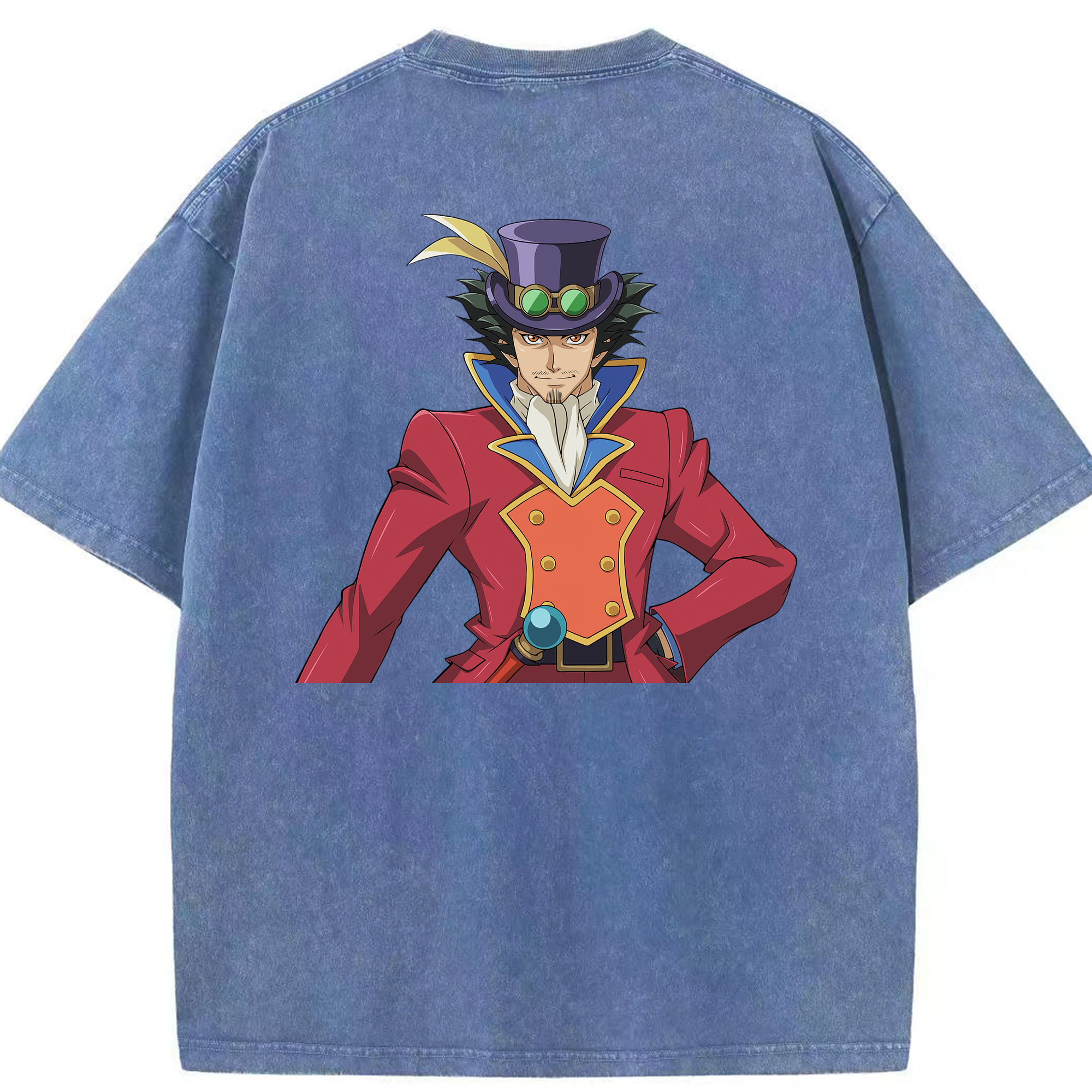 （画像用） 遊☆戯☆王 Yu-Gi-Oh! 綿100% ヴィンテージ風 半袖Tシャツ（背面プリント）